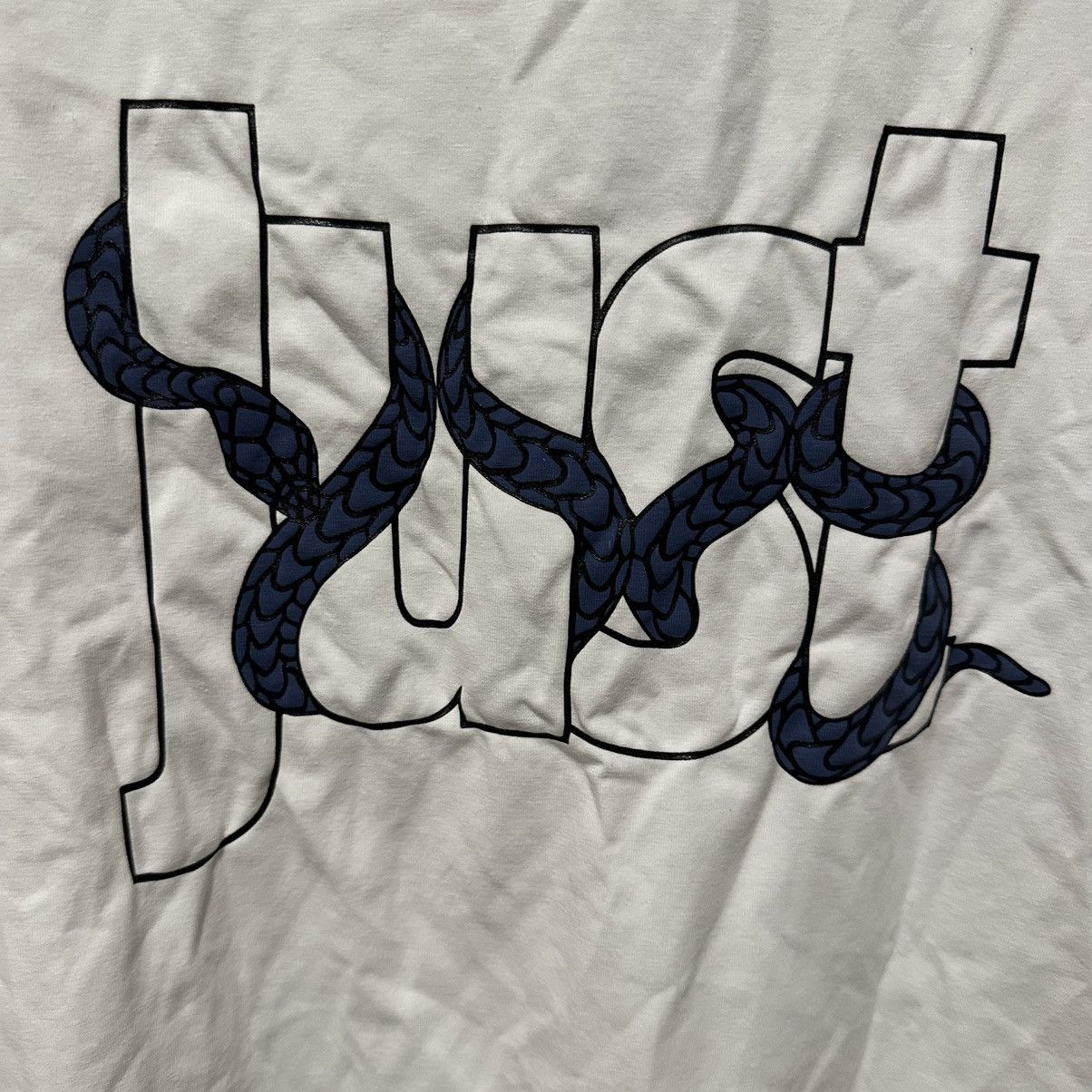 Just Cavalli Just Cavalli Men's White Logo Graphic Print Crewneck T Shirt Size US M / EU 48-50 / 2 - 2 Thumbnail