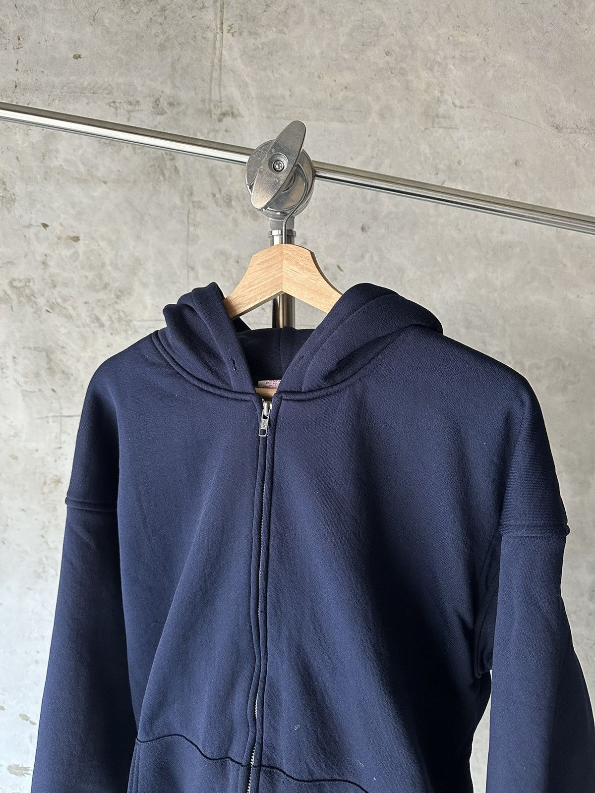 Carhartt Y2K Vintage Navy Blue Blank Zip-up hoodie Size US XL / EU 56 / 4 - 3 Thumbnail