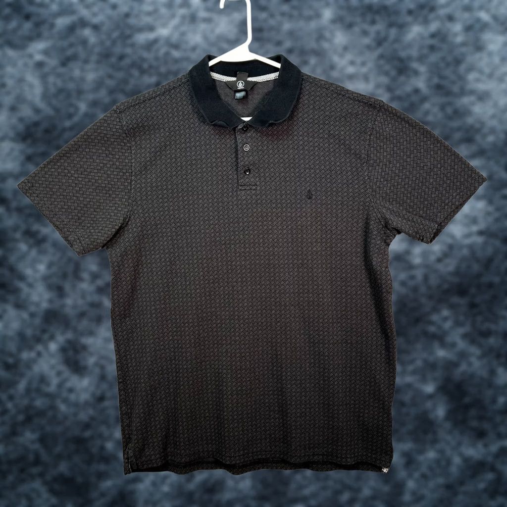 Volcom Volcom Polo Shirt XL Mens Gray Short Sleeve Cotton Blend Logo Button Collar Casual Summer, Spring Size US XL / EU 56 / 4 - 1 Thumbnail