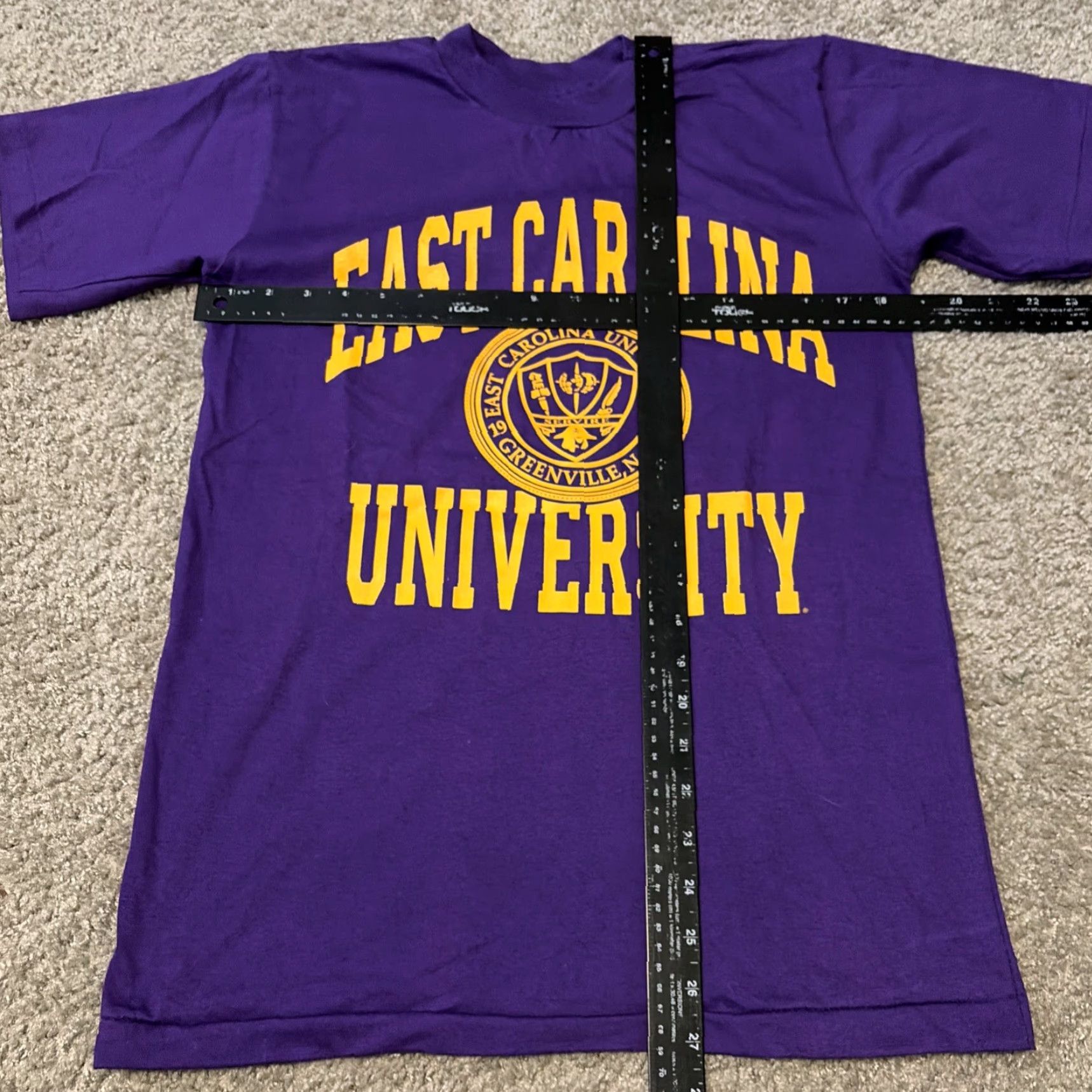 Vintage VINTAGE East Carolina University Pirates NCAA T-Shirt Small Purple Shirt Mens Cotton Exchange Size US S / EU 44-46 / 1 - 4 Thumbnail