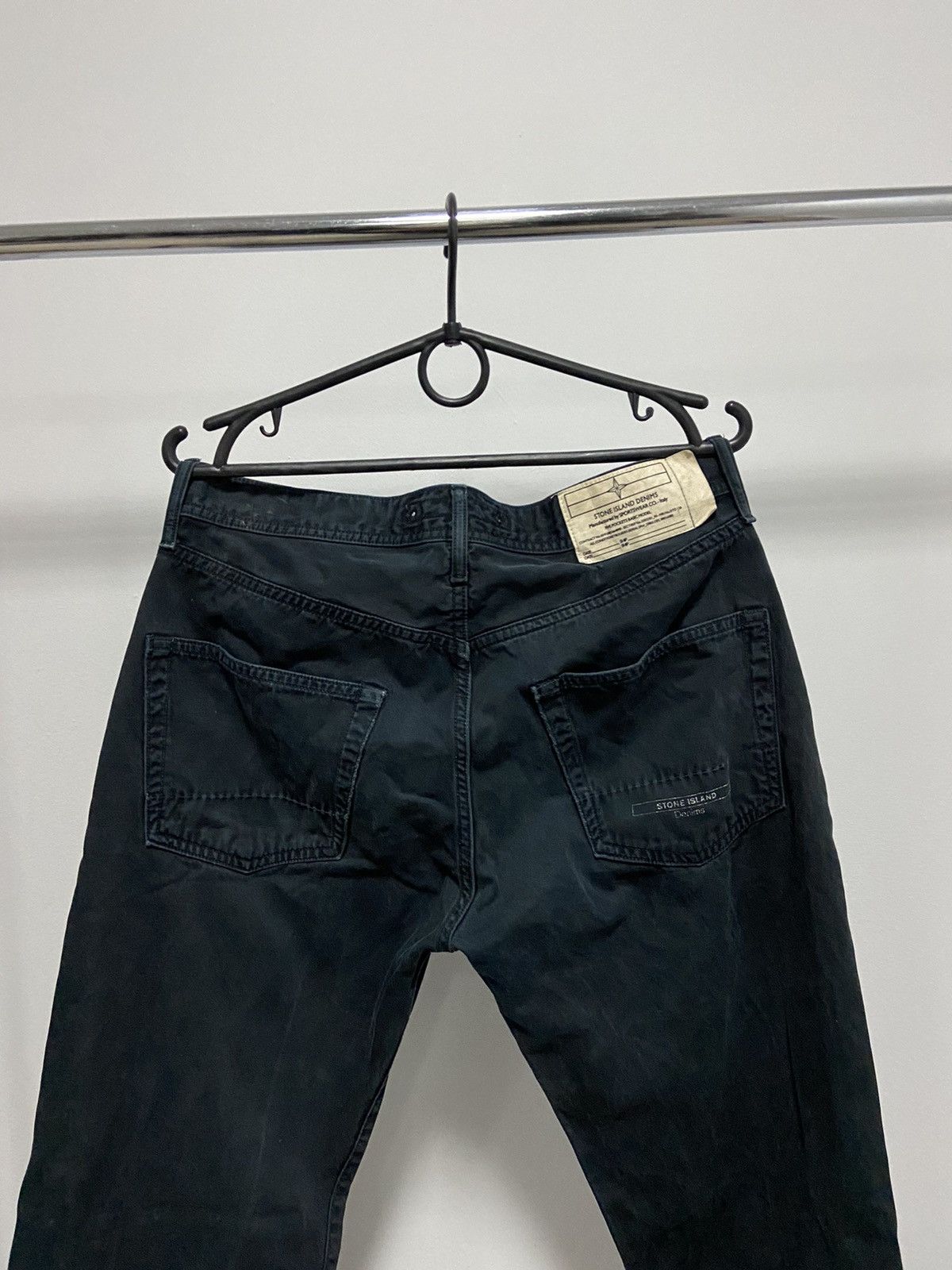 Massimo Osti × Stone Island × Vintage Stone Island Denims logo pocket Vintage jeans Pants Size US 32 / EU 48 - 2 Thumbnail