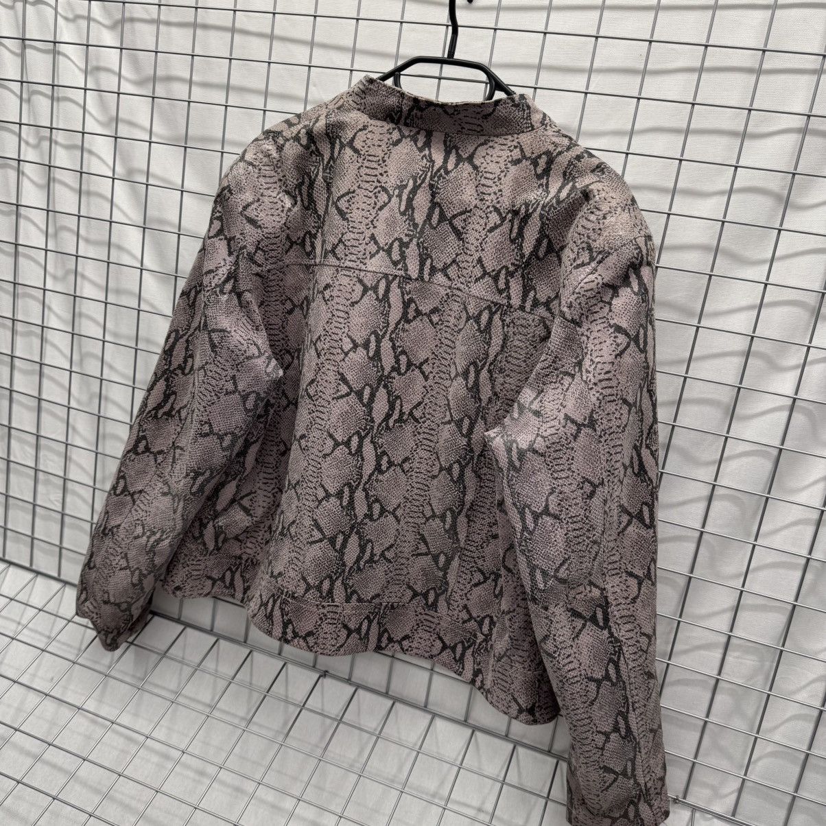 Genuine Leather Vintage Leather Biker Jacket Snake Print Avant Garde Y2K Size L / US 10 / IT 46 - 16 Thumbnail