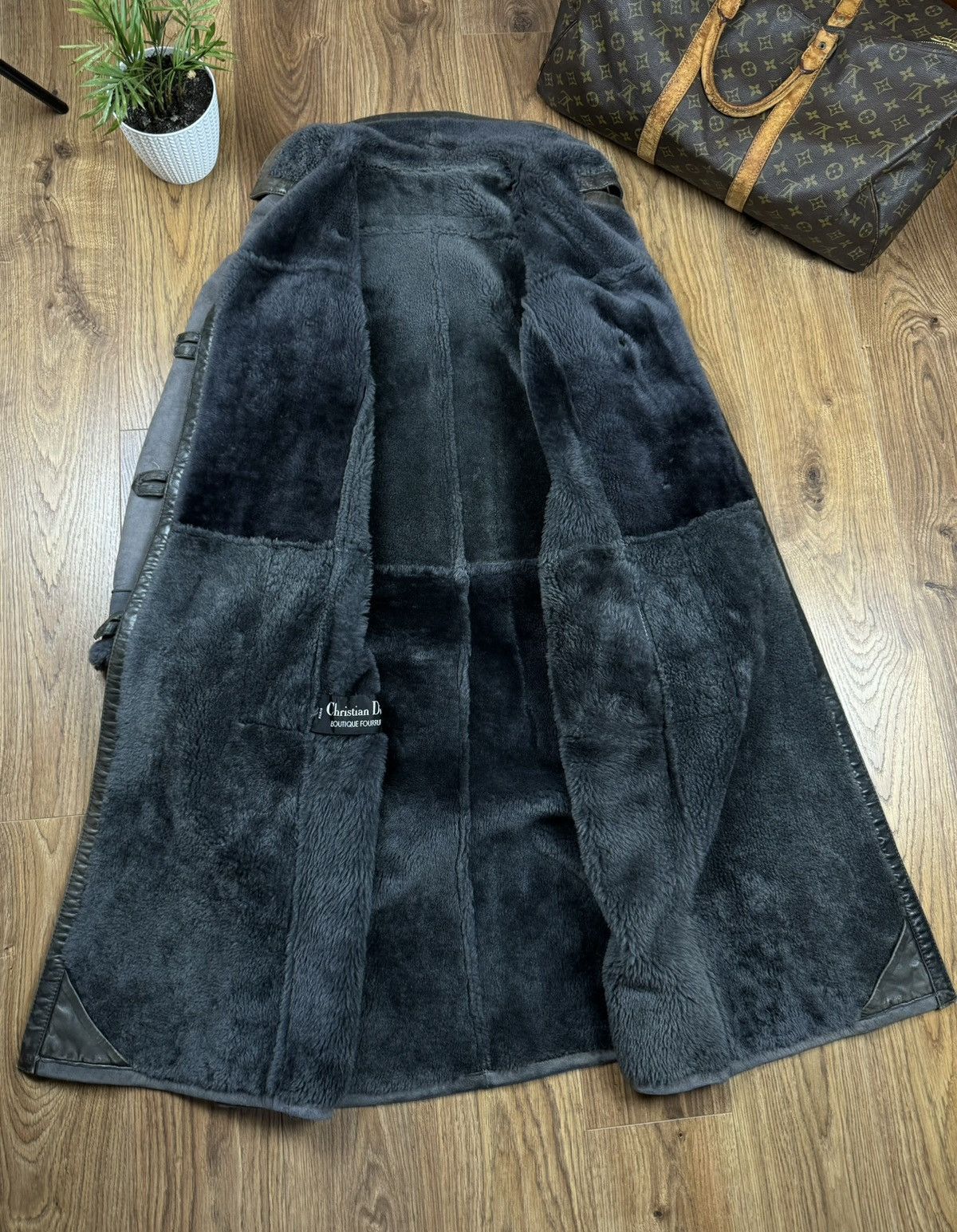 Christian Dior Monsieur Leather coat Christian Dior Faux Fur original rare item Size S / US 4 / IT 40 - 2 Thumbnail