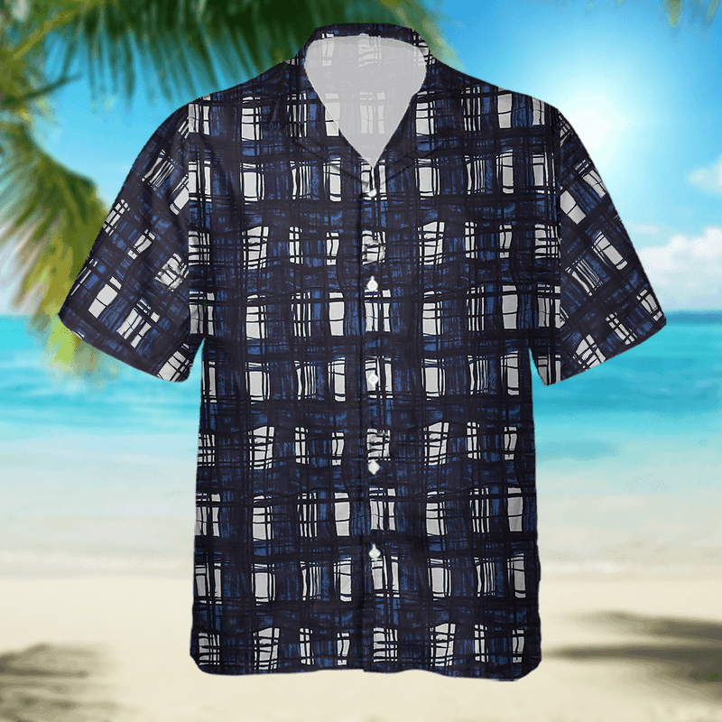 The Unbranded Brand Men's Blue Madras Check Pattern Shirt Size US M / EU 48-50 / 2 - 6 Thumbnail