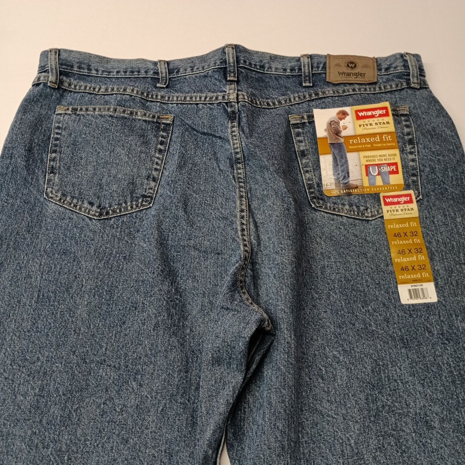 Wrangler Wrangler Relaxed Fit Blue Denim Jeans Men Size 46x32 U-Shape Size US 44 / EU 60 - 7 Thumbnail
