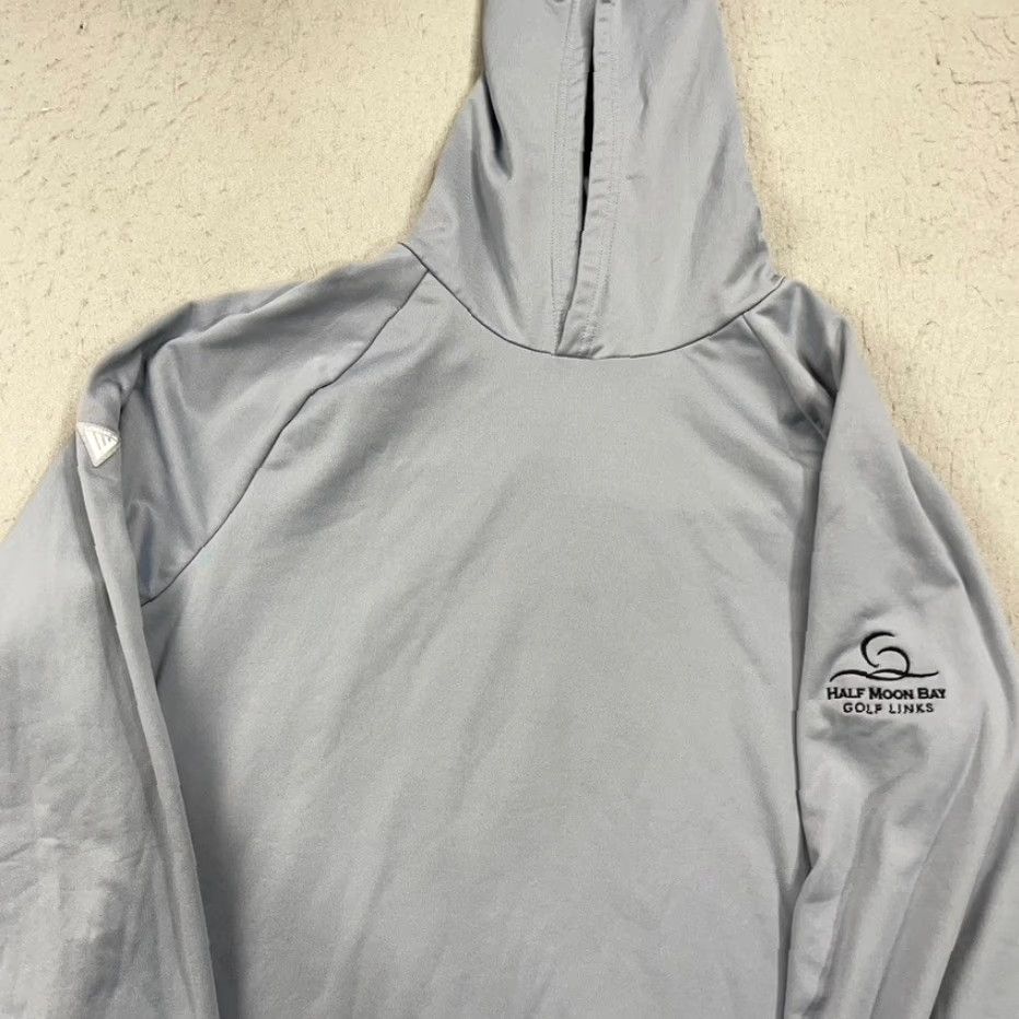 Vintage Levelwear Hoodie Mens M Gray Half Moon Bay Golf Links Pullover Sweatshirt Tight knit Polyester Spandex Golf Theme Modern Regular Fit Size US M / EU 48-50 / 2 - 3 Thumbnail