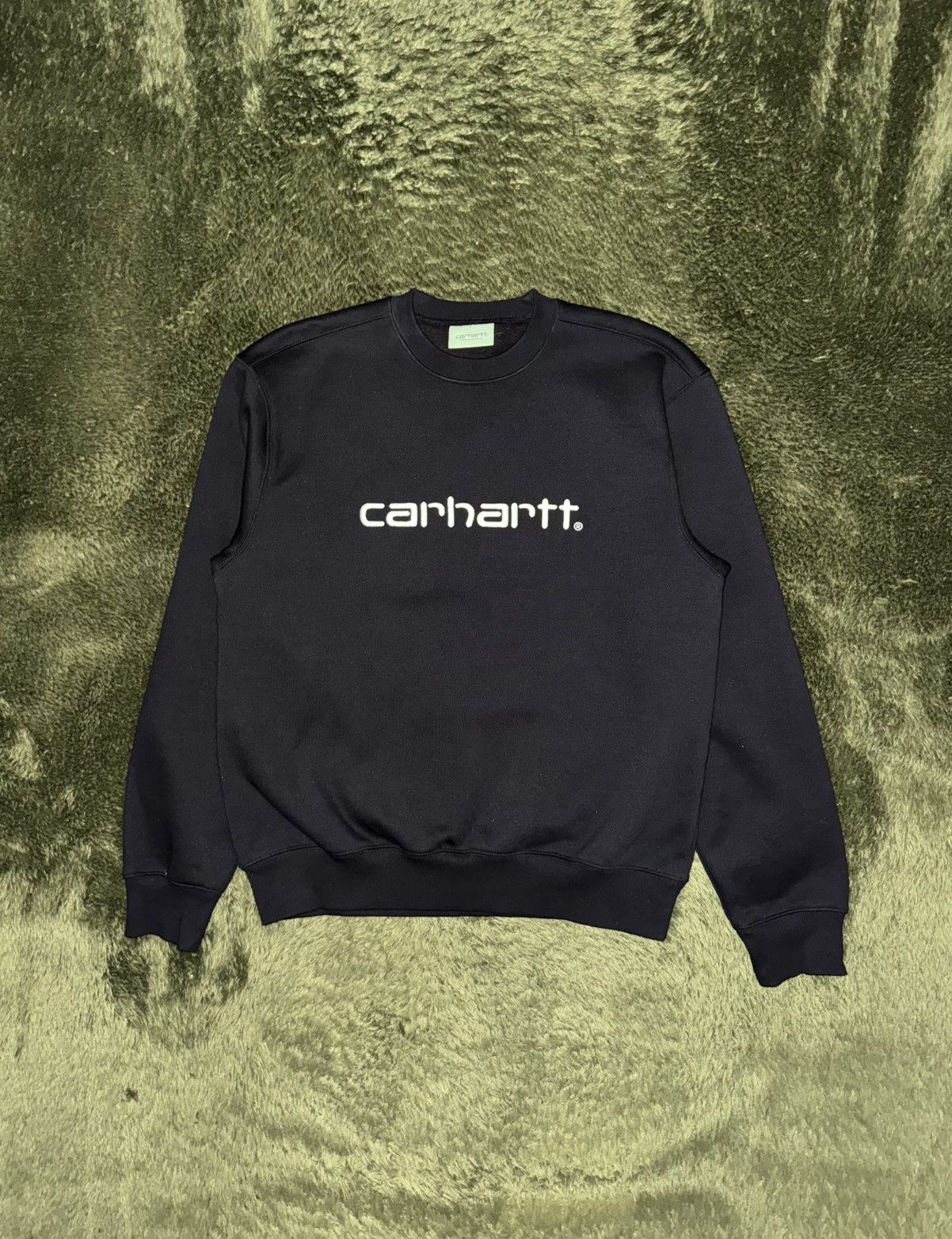 Carhartt Wip Carhartt WIP Embroidered Soft Touch Sweatshirt Black Size US XL / EU 56 / 4 - 1 Thumbnail