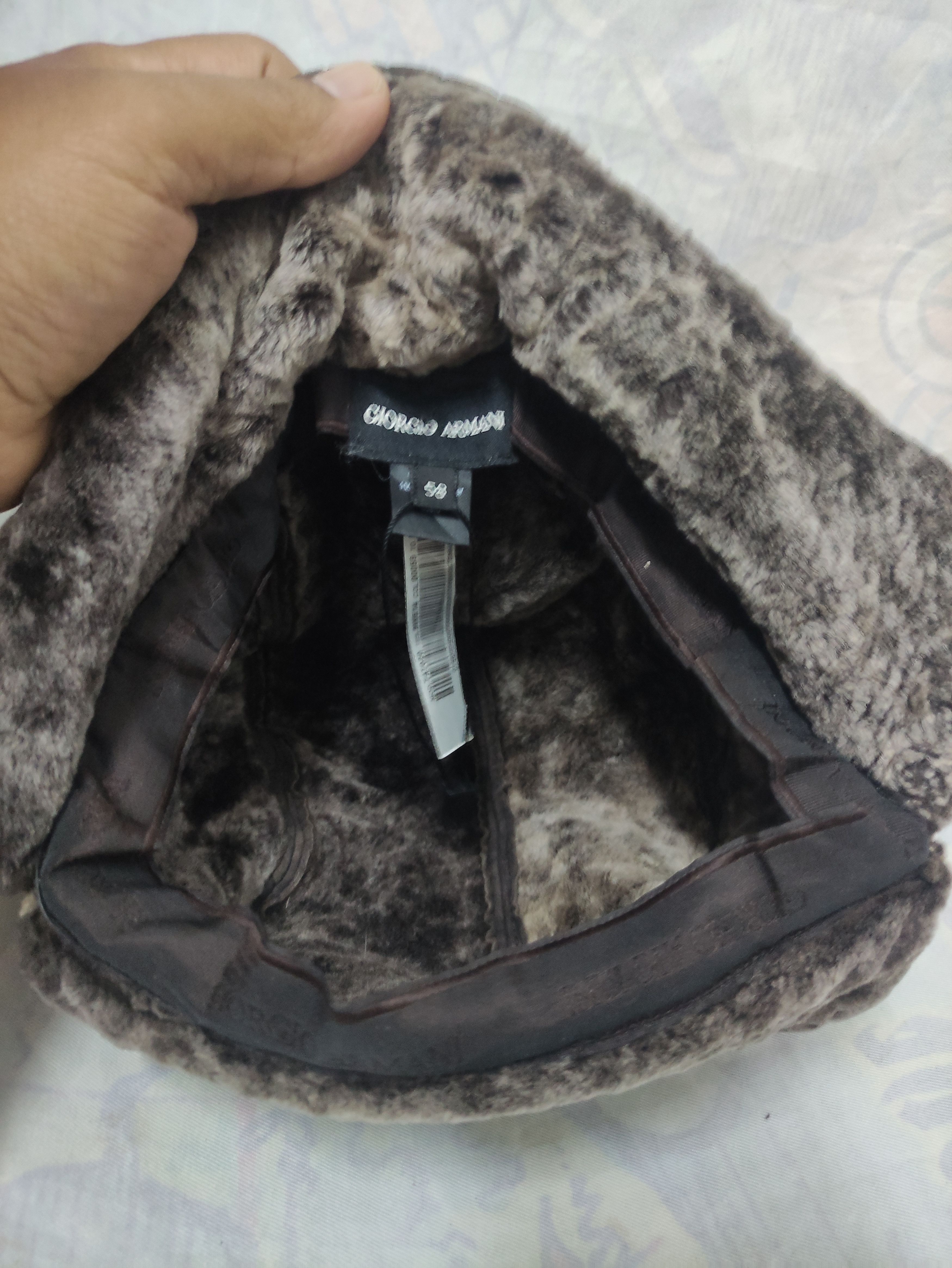 Giorgio Armani GIORGIO ARMANI VINTAGE TRAPPER HAT SUEDE LEATHER Size ONE SIZE - 12 Thumbnail