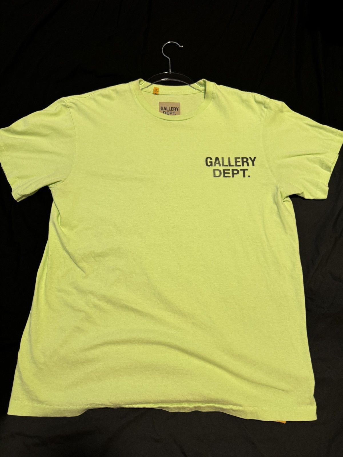 Gallery Dept. Gallery Dept Lime Green Souvenir Tee Size US M / EU 48-50 / 2 - 1 Thumbnail