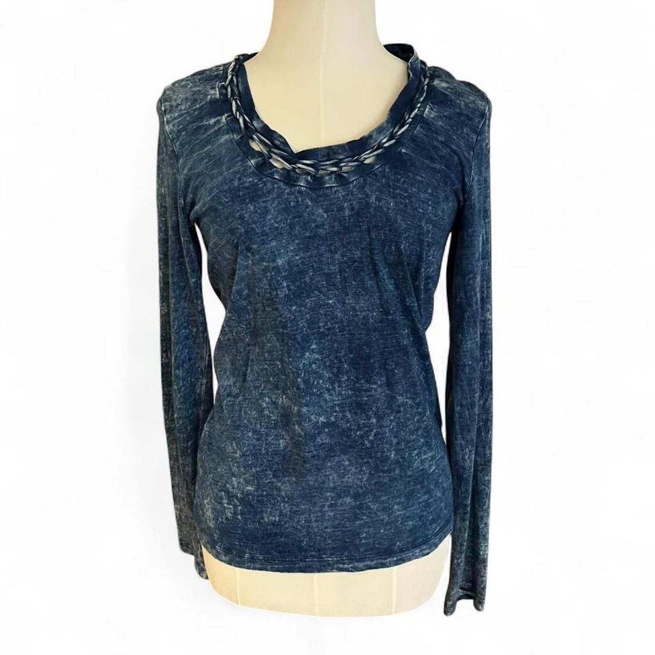 Diesel Vintage rare Diesel braided indigo tie dye shirt Size S / US 4 / IT 40 - 1 Thumbnail