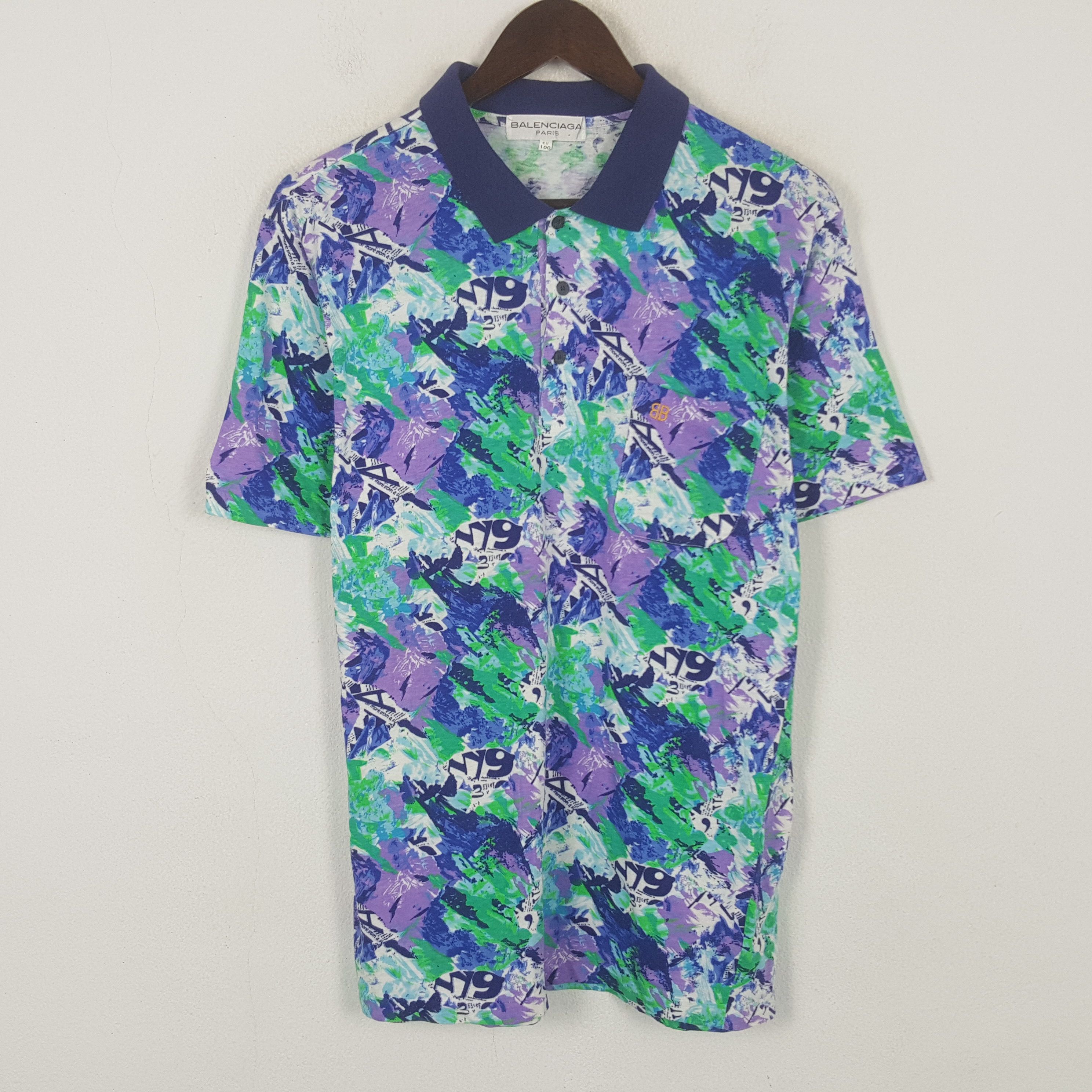 Other Vintage Balenciaga Paris Polos Shirt Size US M / EU 48-50 / 2 - 1 Thumbnail