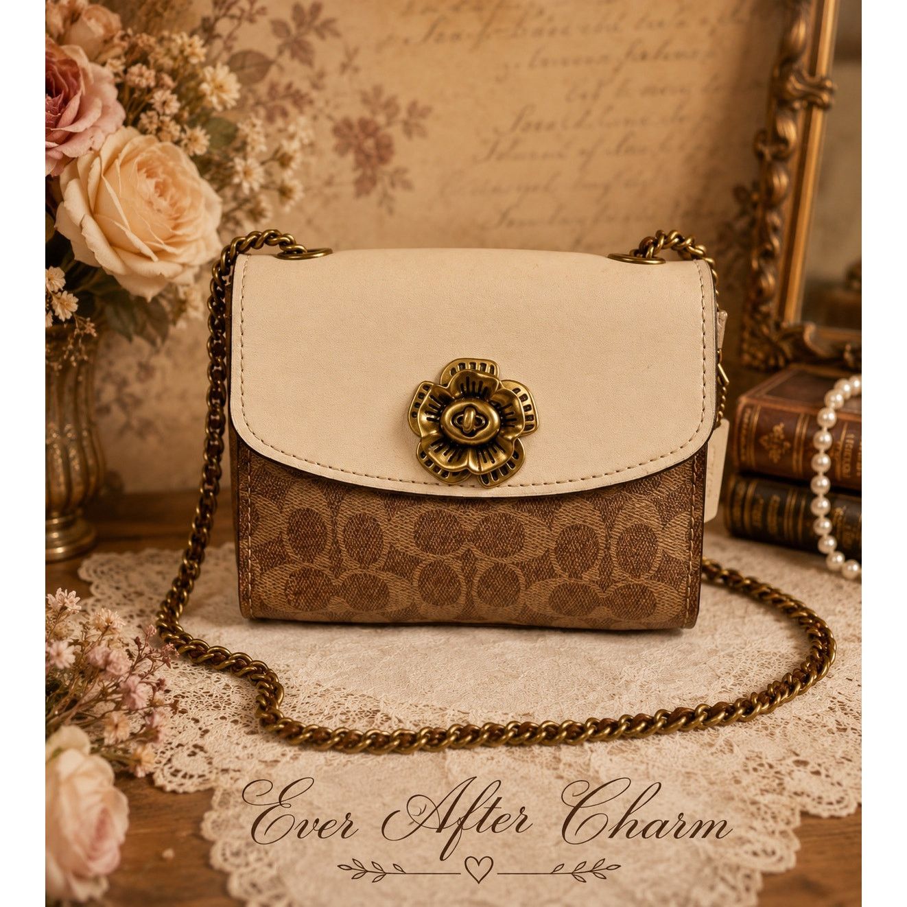 Coach Coach Parker 18 Colorblock Signature Canvas Chain Bag Size ONE SIZE - 1 Thumbnail