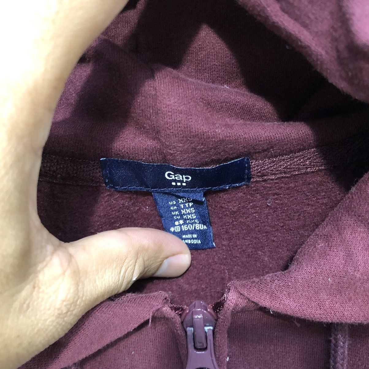 Gap × Vintage Gap hoodie very big logo embroidery extremely rare Size XS / US 0-2 / IT 36-38 - 5 Thumbnail