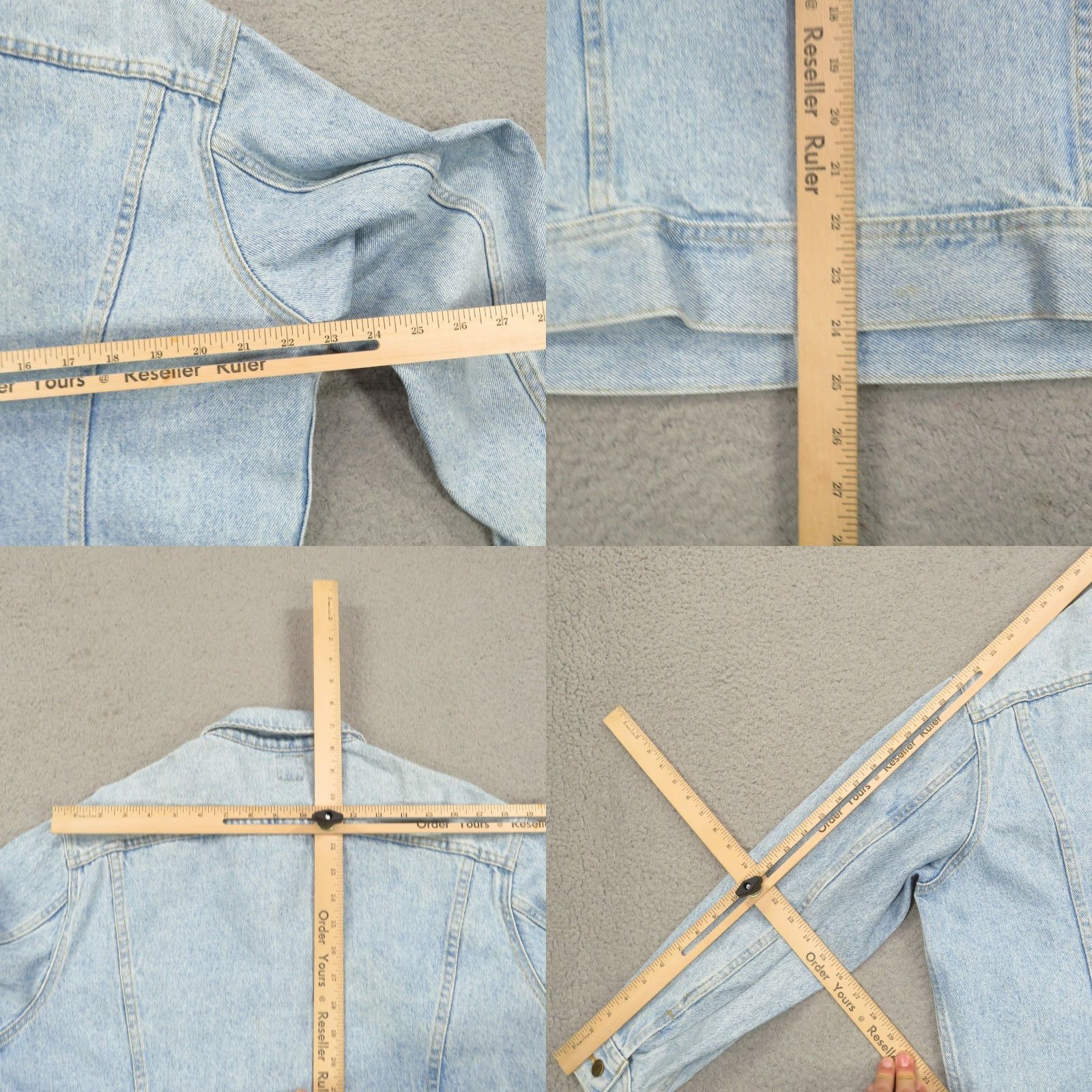 Lee VINTAGE Lee Denim Jacket Medium 80s Made in USA Light Wash Trucker Mens Coat VTG Size US M / EU 48-50 / 2 - 9 Thumbnail