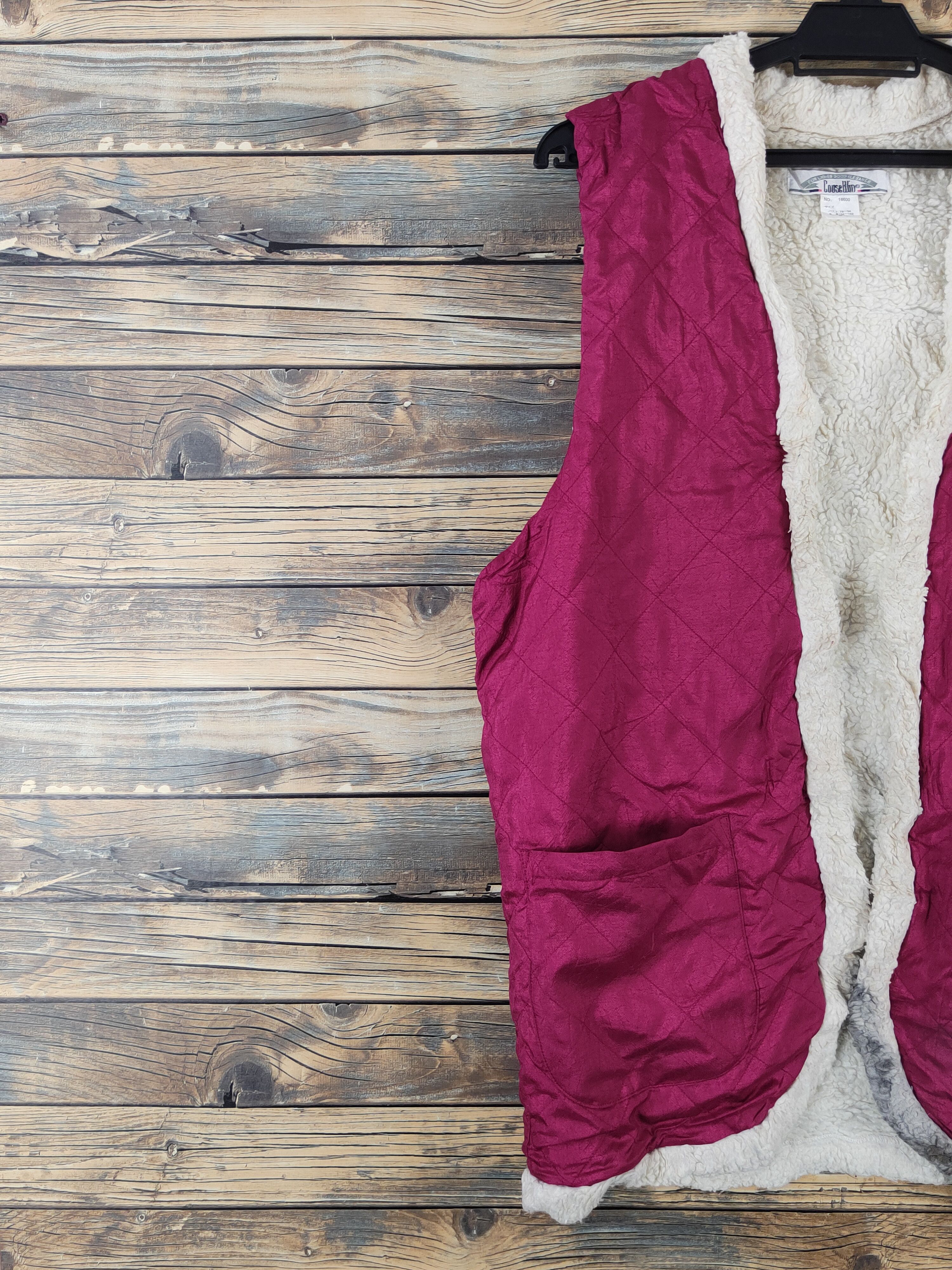 Japanese Brand × Vintage Vintage Mohair Furr fabric by Couse Win Berry Vests Size M / US 6-8 / IT 42-44 - 4 Thumbnail