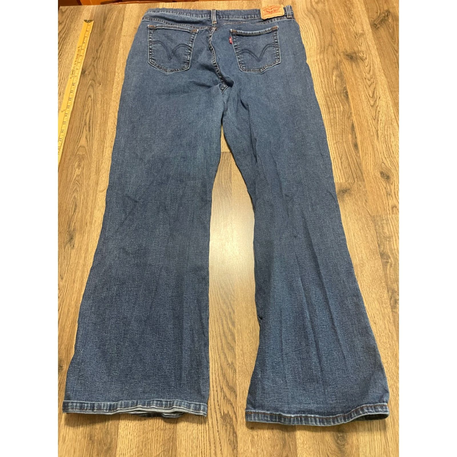 Levi's Levi's 512 Jeans Womens 20M Blue Denim Slimming Flared Leg 5-Pocket Plus Size Adult Womens Size 42" / US 20 - 2 Thumbnail