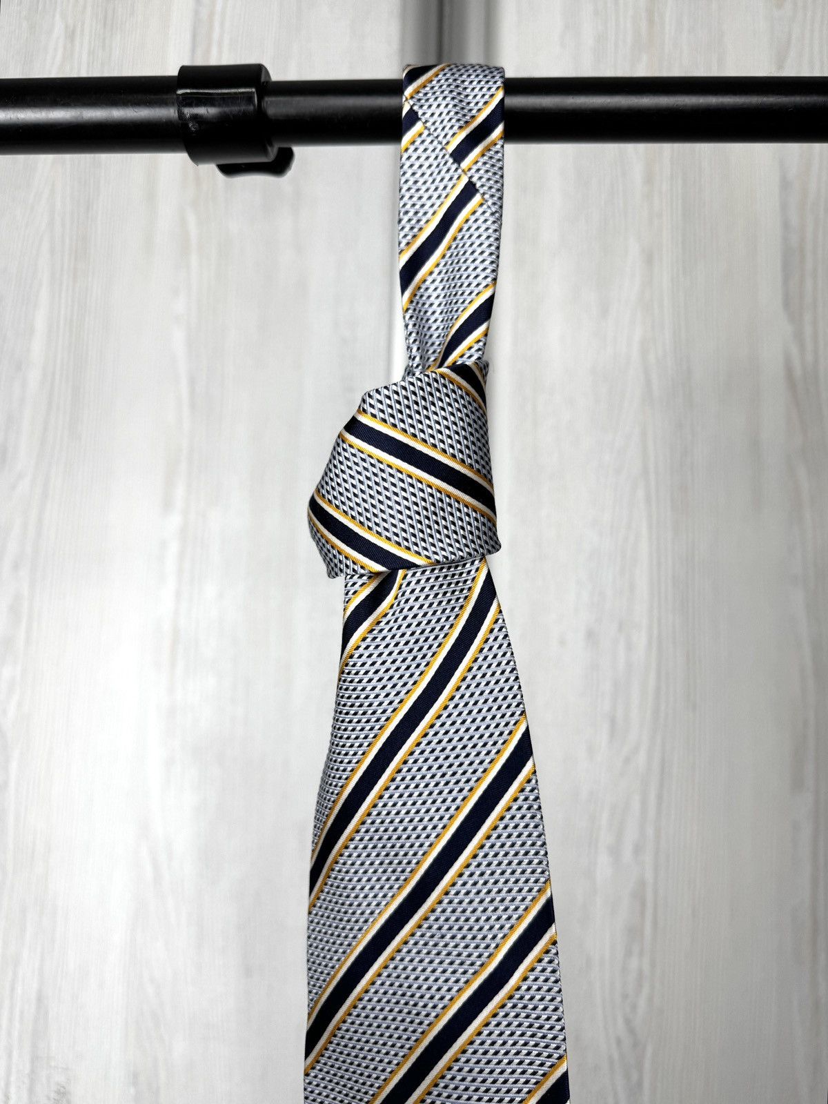 Luigi Borrelli Luigi Borelli Napoli Striped Tie 100% Silk Made In Italy Size ONE SIZE - 4 Thumbnail