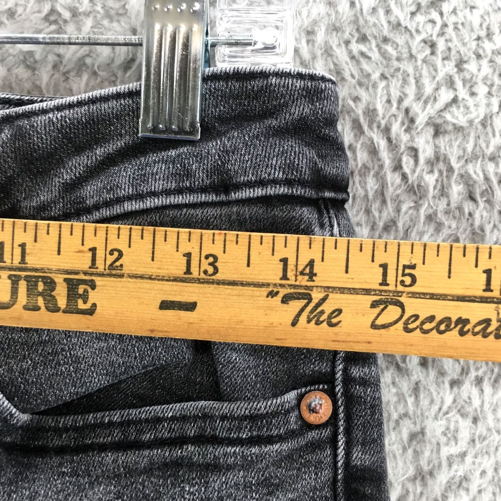 American Eagle Outfitters American Eagle Outfitters Tapered Jeans Mens 29x32 Grey Denim Zip 5-Pocket Regular Slim Shoes Zip Size US 29 - 5 Thumbnail