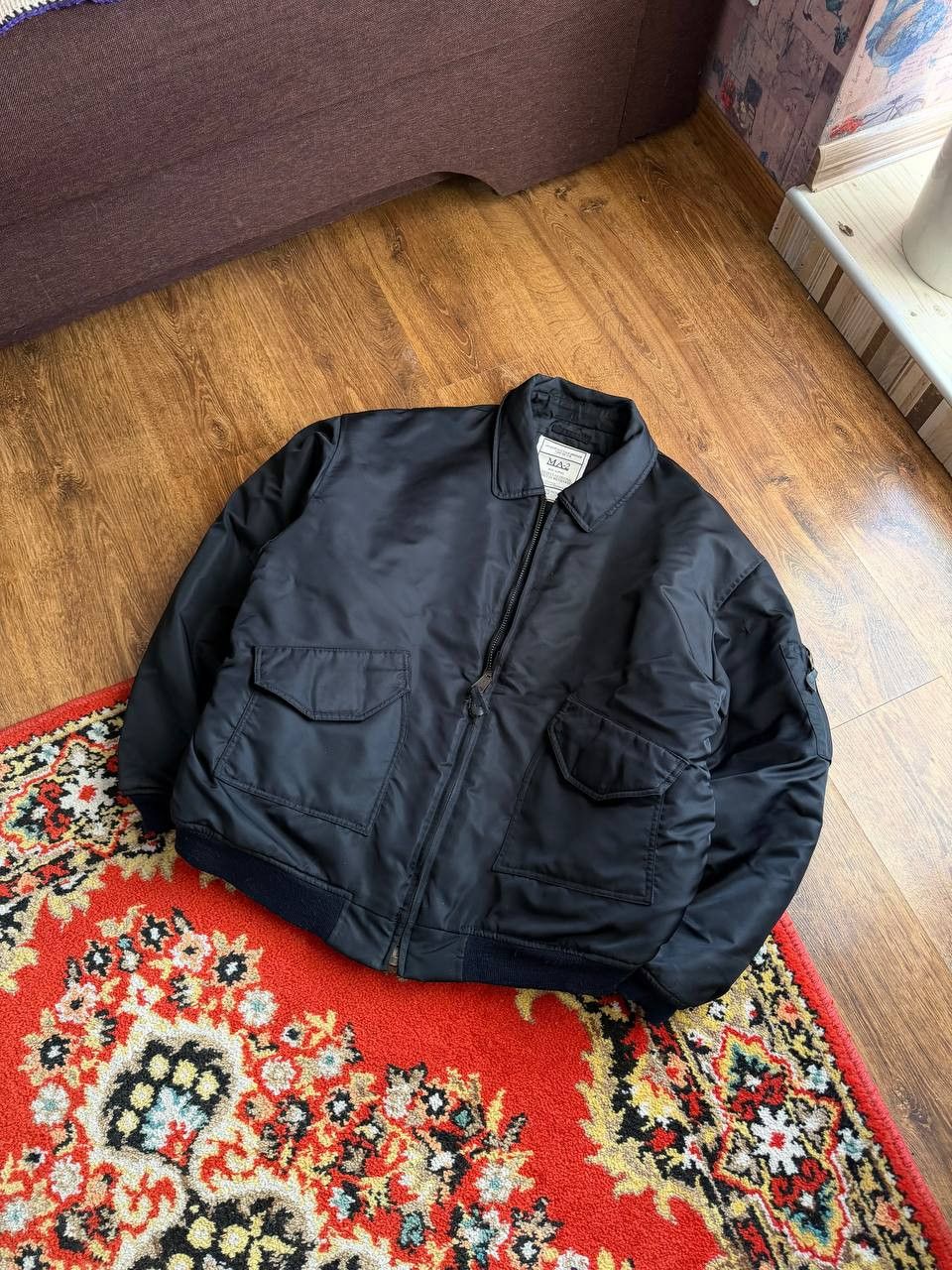 Japanese Brand Vintage MA-2 Retro Reversilbe Flyght Bomber Jacket Y2K Size US L / EU 52-54 / 3 - 1 Thumbnail