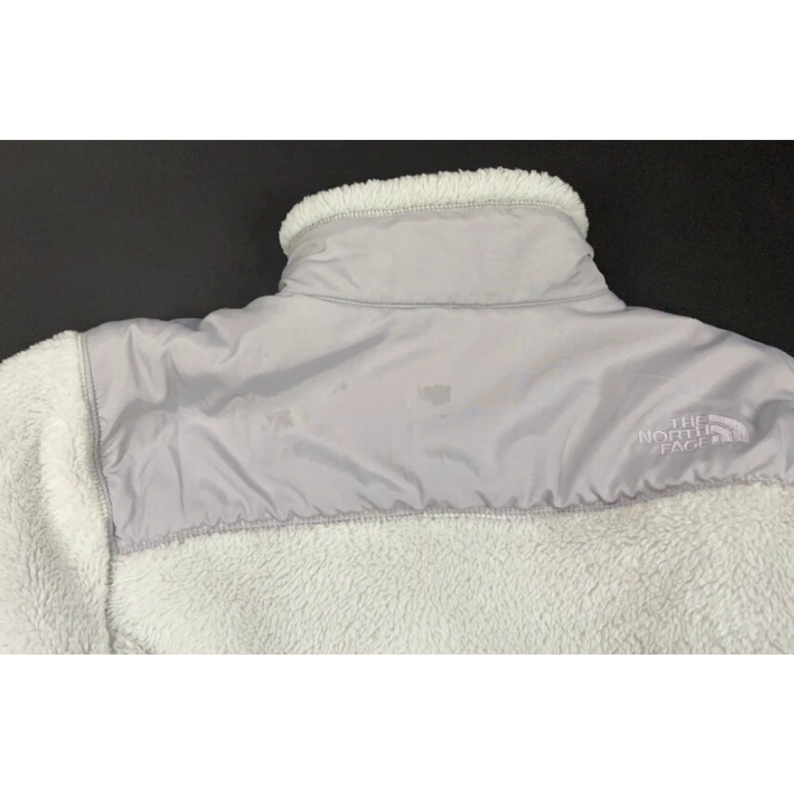 The North Face The North Face Women's Small Light Gray Full-Zip Fleece Jacket Soft Fuzzy Size S / US 4 / IT 40 - 5 Thumbnail