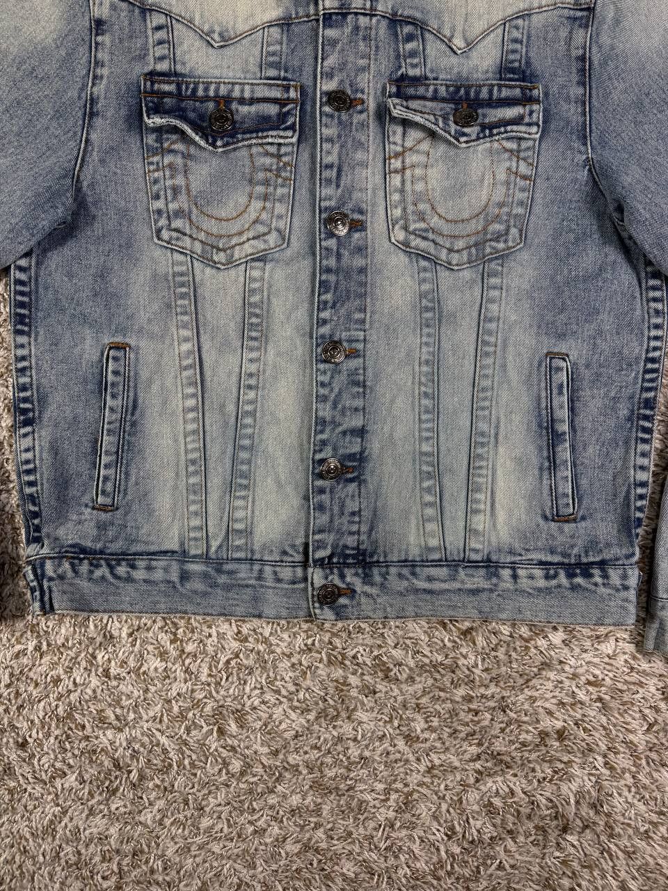 True Religion True Religion Jimmy Sherpa Denim Blue Jacket Size US L / EU 52-54 / 3 - 3 Thumbnail