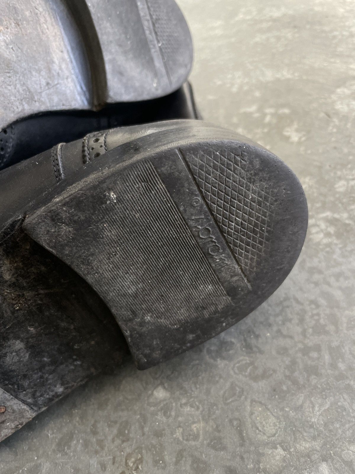 Designer Vintage Louis Vuitton Wing Tip Black Leather Chelsea Boots Size US 11 / EU 44 - 6 Thumbnail