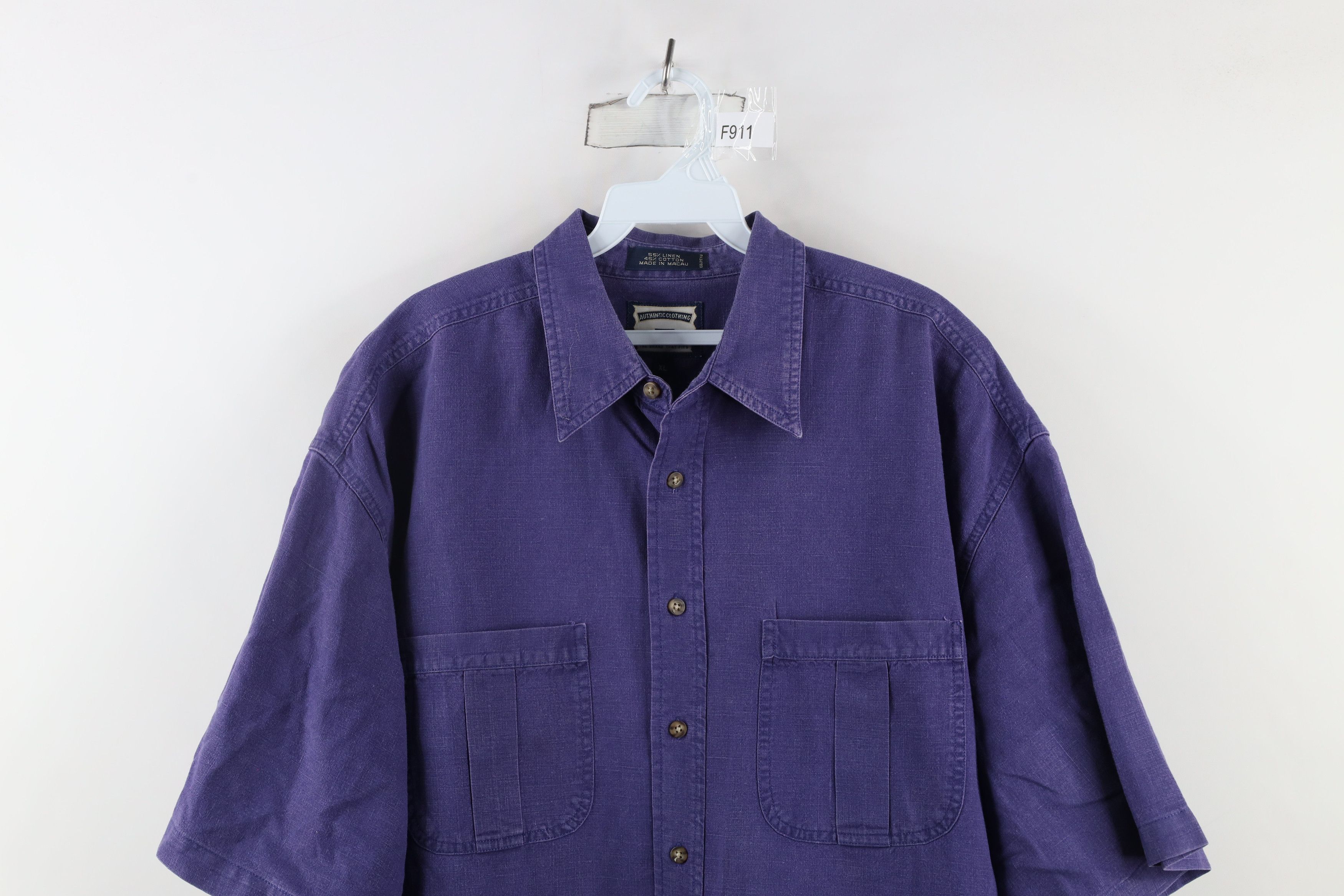 Vintage Vintage 90s Streetwear Linen Blend Short Sleeve Button Shirt Size US XL / EU 56 / 4 - 2 Thumbnail
