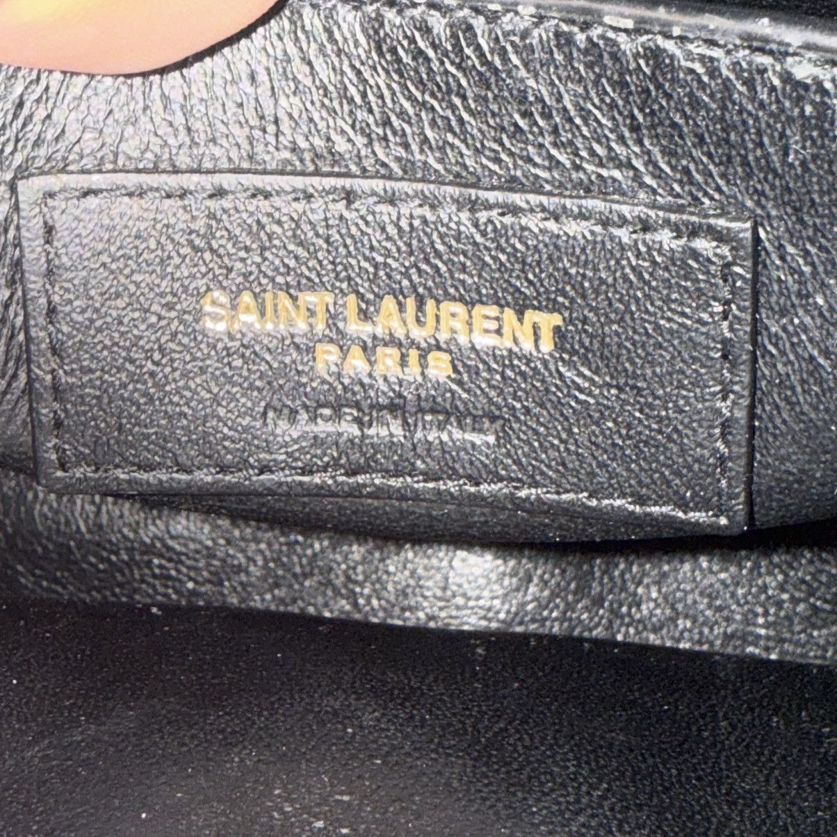 Saint Laurent Paris SAINT LAURENT 2018 Lambskin Vicky Chain Green Crossbody Bag Size ONE SIZE - 17 Thumbnail