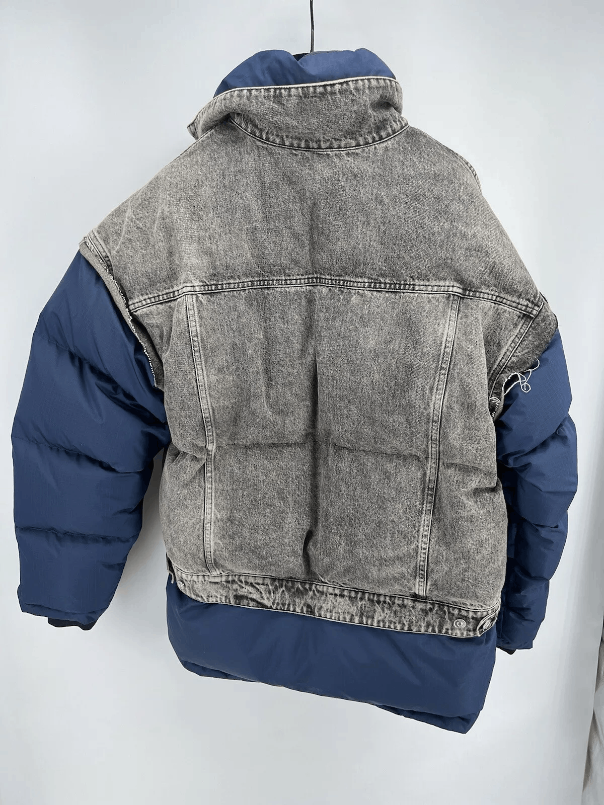 Balenciaga Balenciaga Denim Down Hybrid Jacket, EU 48 Mens Size US M / EU 48-50 / 2 - 11 Thumbnail