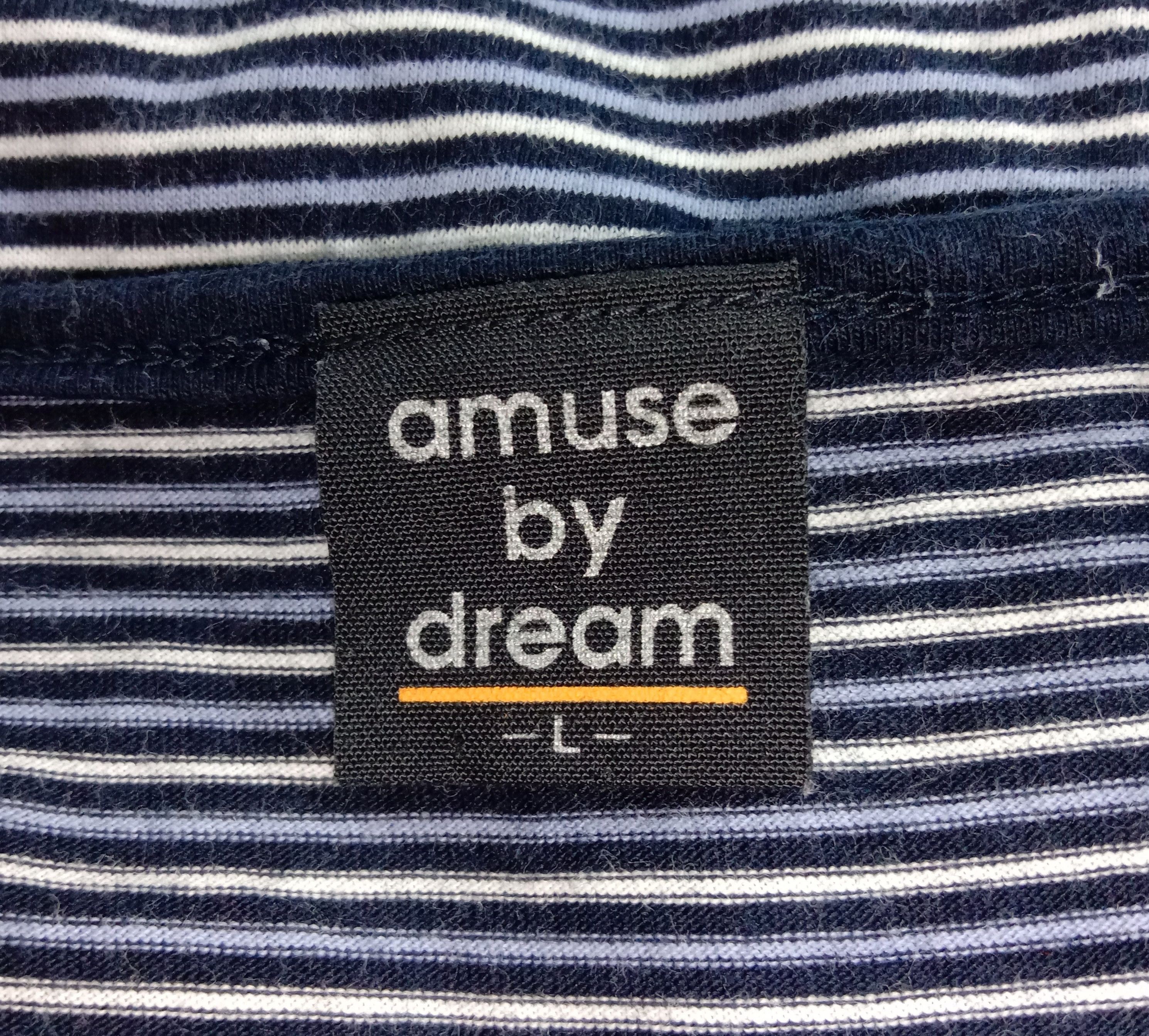 Japanese Brand Japanese Brand Amuse By Dream Single Pocket Striped T Shirt Size US L / EU 52-54 / 3 - 5 Thumbnail