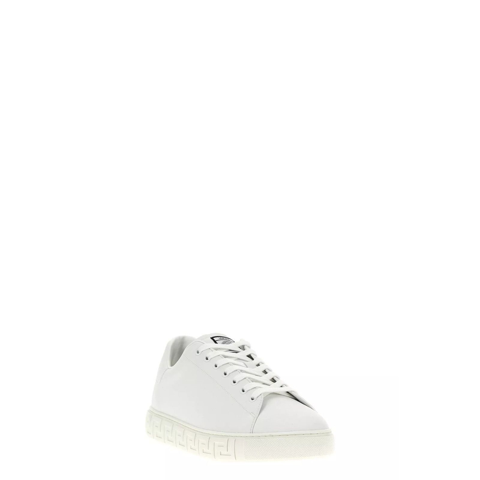 Versace VERSACE Greca White Leather Sneakers New & Authentic (Men's Size US 12 / EU 45 - 2 Thumbnail