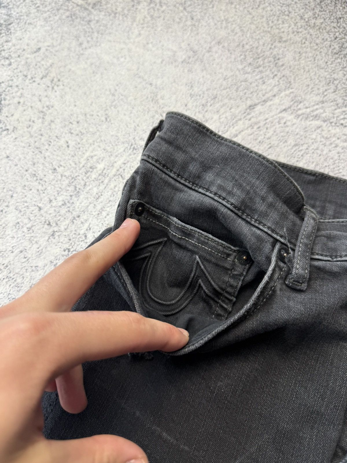Japanese Brand Vintage True Religion Black Jeans Chief Keef Awant Garde Size US 36 / EU 52 - 18 Thumbnail
