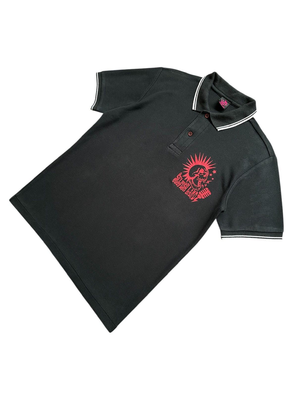 Mari's Rock 00's Selfish Land Harajuku punk polo tee Size US M / EU 48-50 / 2 - 3 Thumbnail