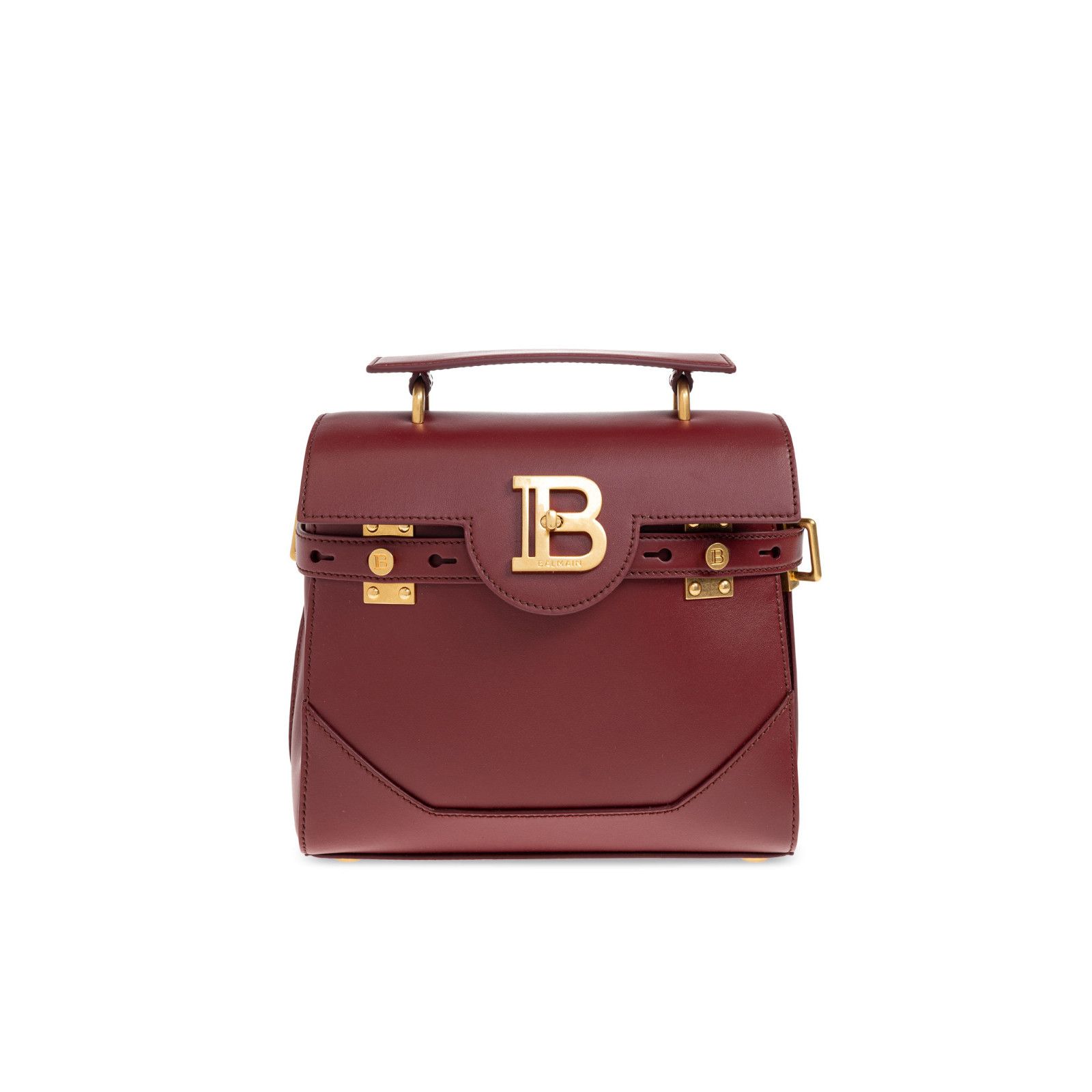 Balmain BALMAIN B-Buzz 23 Red Leather Top Handle Bag New & Authentic Size ONE SIZE - 1 Thumbnail