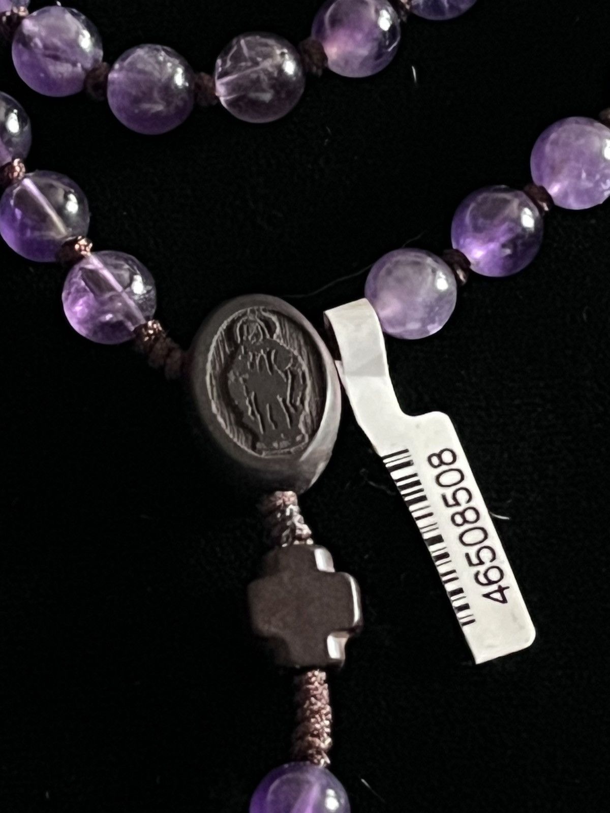 Other Madonna of the Streets Amethyst & Dark Wood Paracord Rosary Size ONE SIZE - 3 Thumbnail