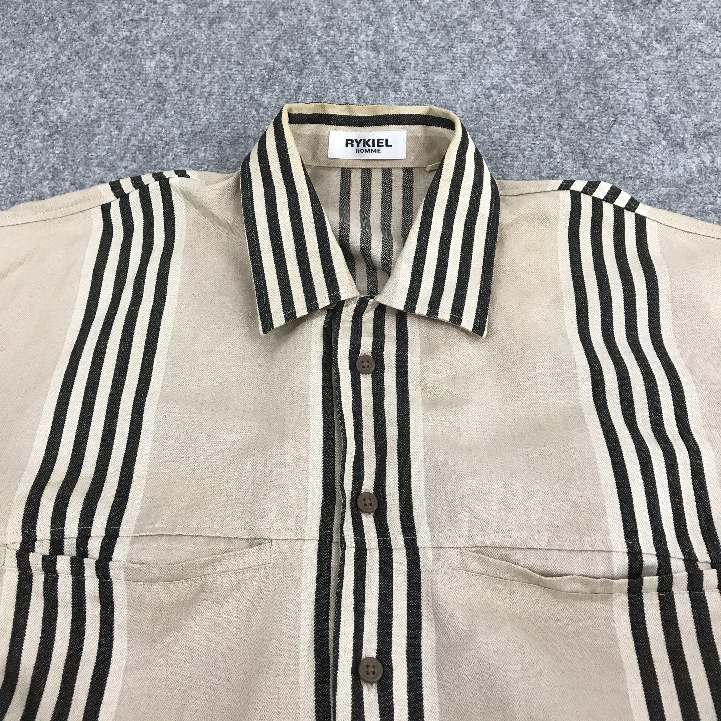Japanese Brand × Sonia Rykiel Rykiel homme made in Japan Striped button up shirt Size US M / EU 48-50 / 2 - 5 Thumbnail