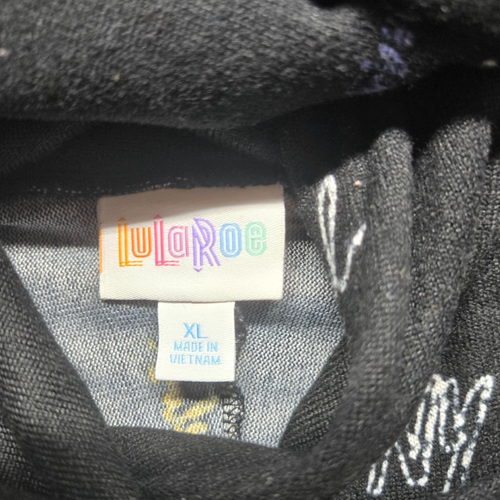 Vintage LuLaRoe Hoodie Women XL Black Halloween Pullover All Seasons Womens Size XL / US 12-14 / IT 48-50 - 3 Thumbnail