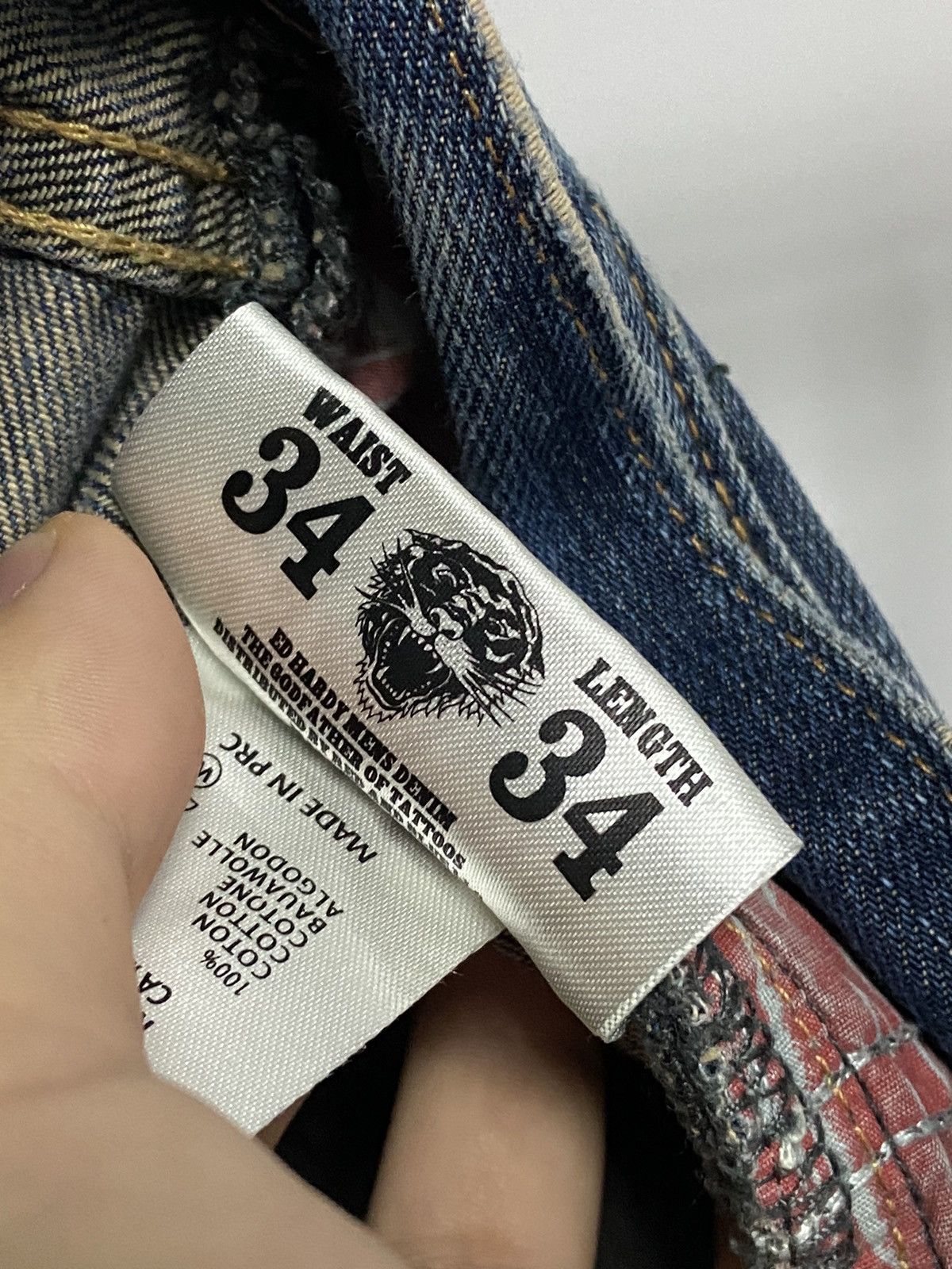 Ed Hardy × Vintage Ed Hardy pants Vintage jeans sk8 pocket tiger Logo Size US 34 / EU 50 - 10 Thumbnail