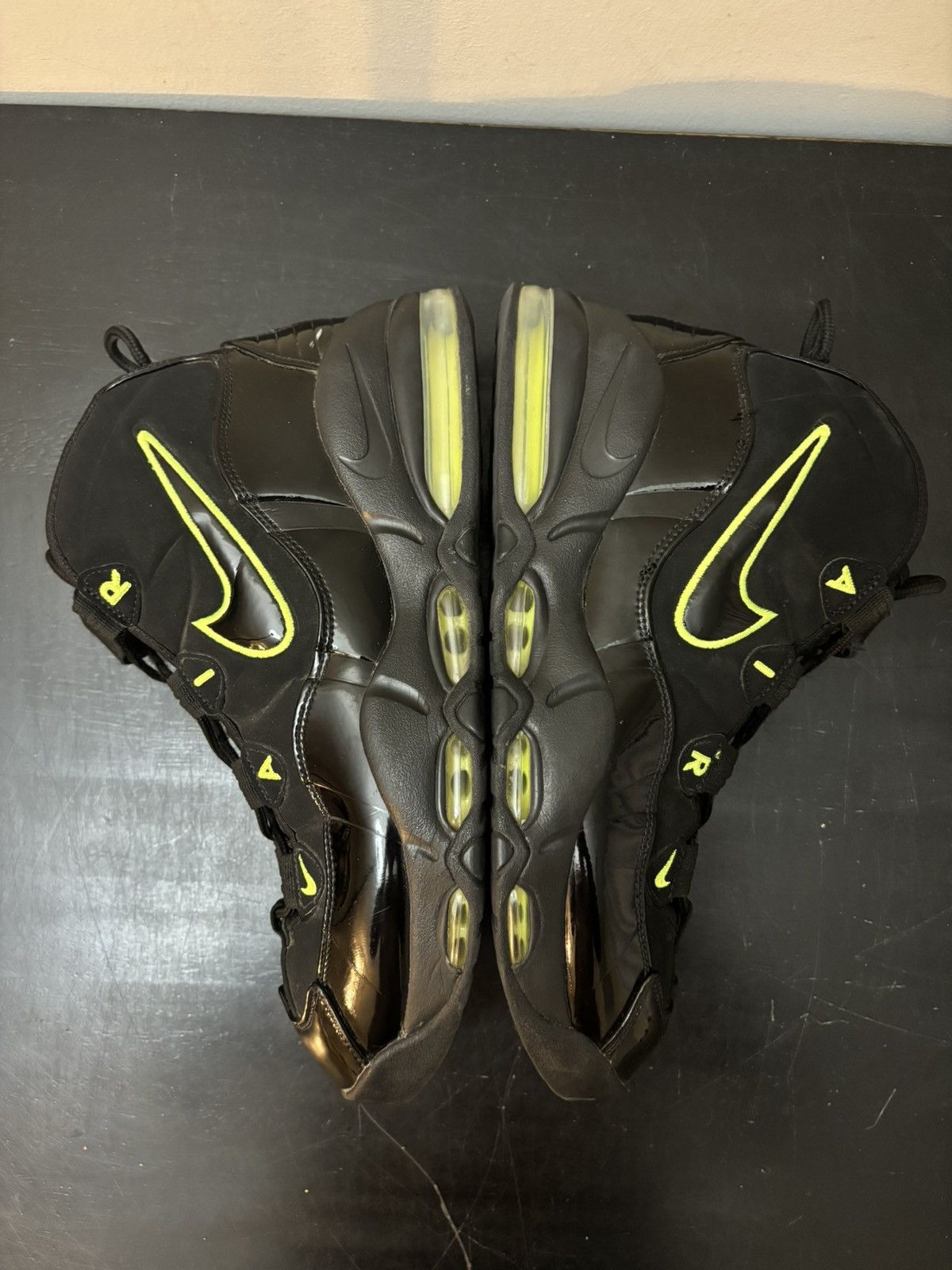 Nike Nike Air Max Uptempo 95 Black Volt Size US 12 / EU 45 - 4 Thumbnail