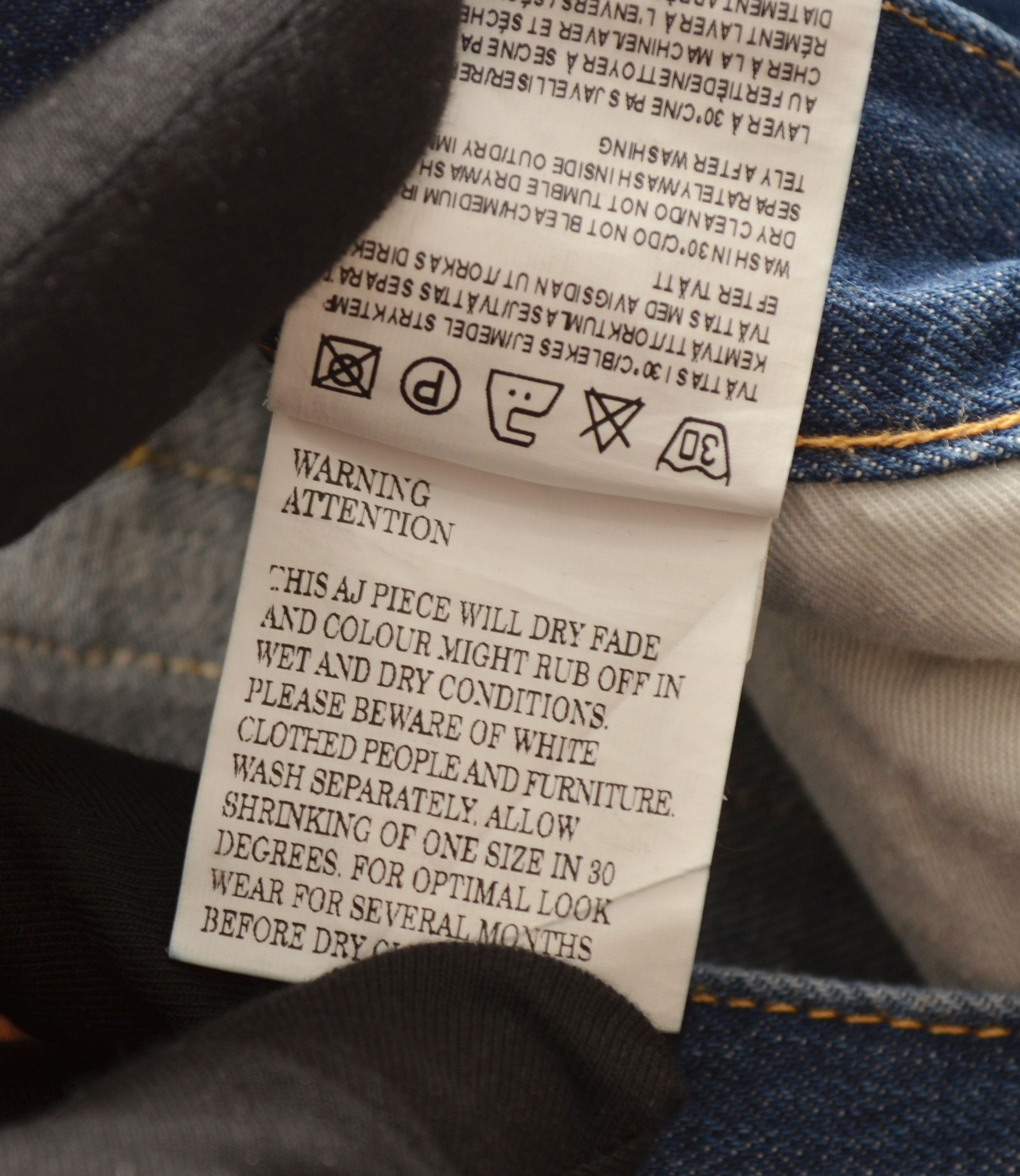 Acne Studios Acne Studios Roc Verakai Blue Denim Jeans Size W30 L34 Size US 30 / EU 46 - 11 Thumbnail