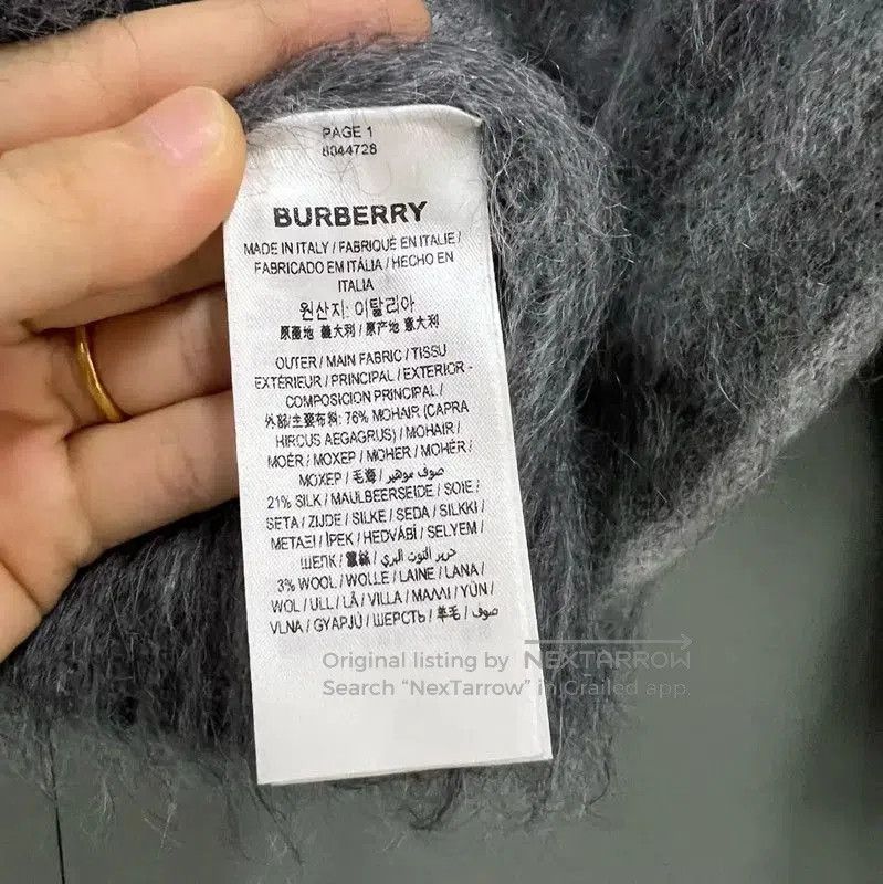 Burberry Burberry Gray Wool Long Sleeve Knit Sweater. Size S / US 4 / IT 40 - 3 Thumbnail