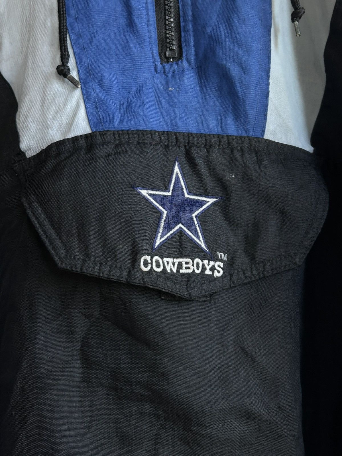 Starter Vintage 90s Cowboys Starter Pro Line Anorak Jacket Size US XL / EU 56 / 4 - 5 Thumbnail