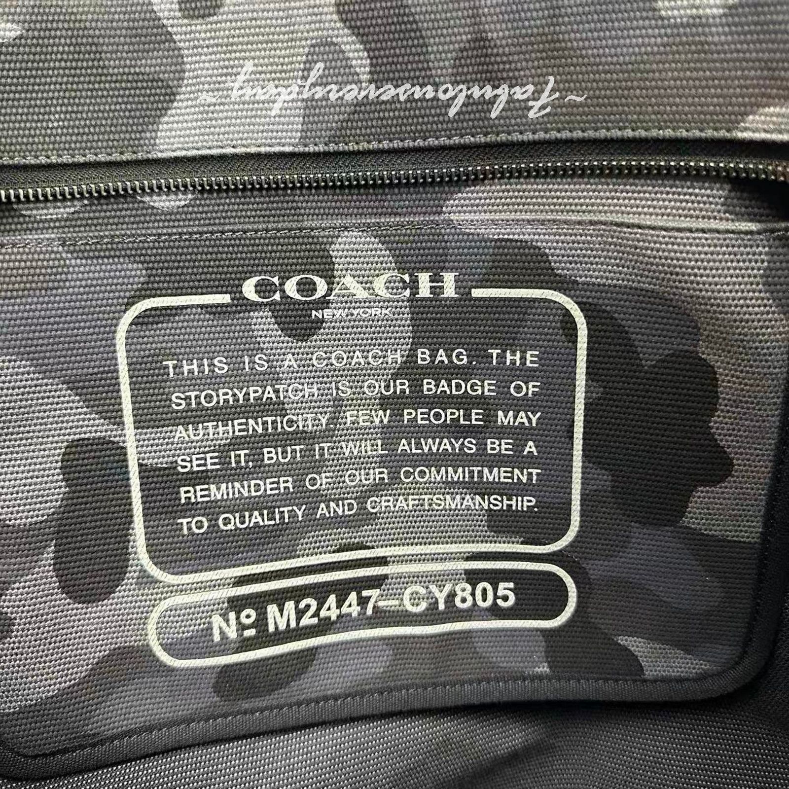 Coach Coach Tote 38 Crossbody Bag Camo Print In Canvas/Grey NWT Size ONE SIZE - 7 Thumbnail