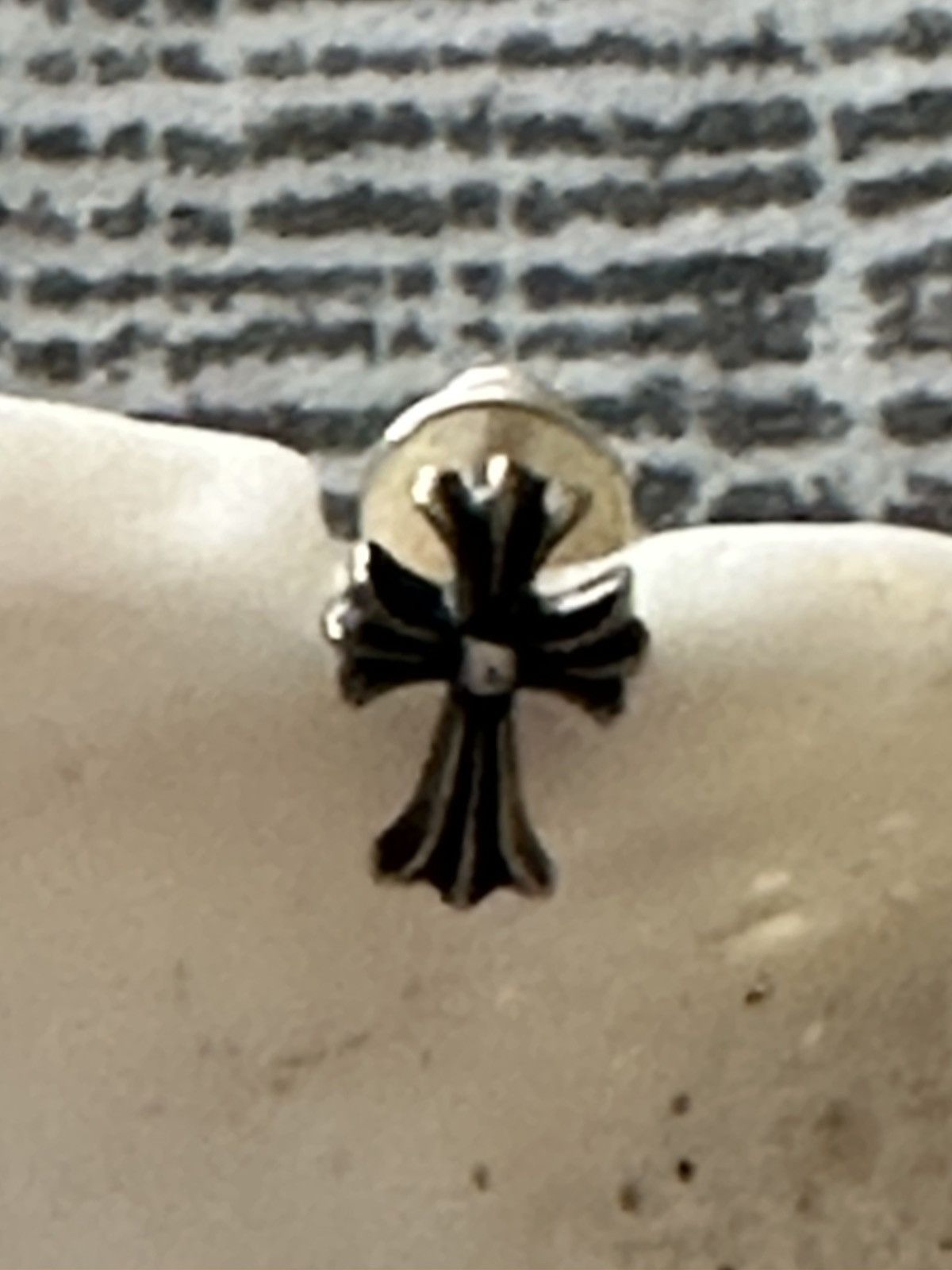 Chrome Hearts Pair of Chrome Hearts Cross Stud Earrings Size ONE SIZE - 15 Thumbnail