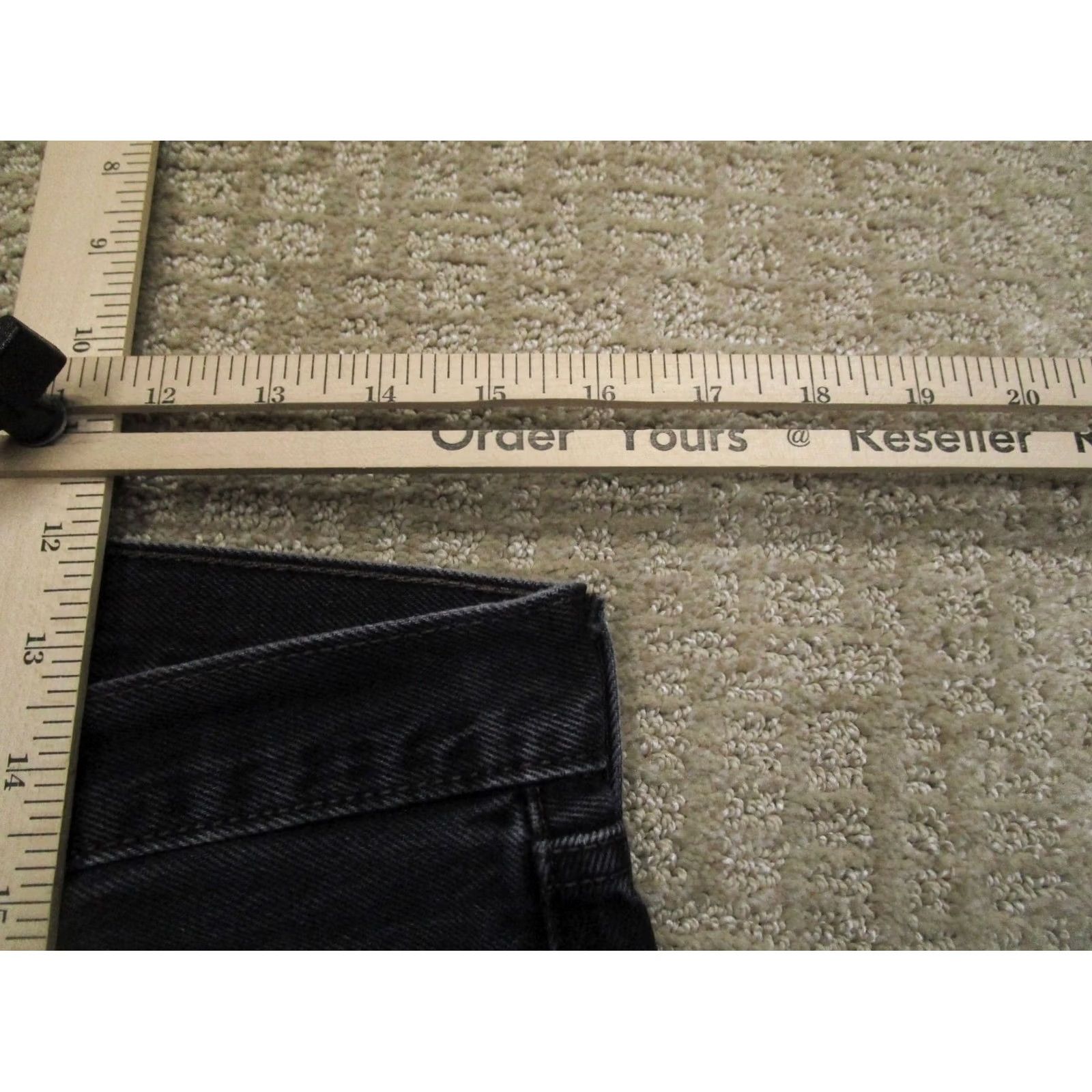 Levi's Levi's 501 Original Fit Jeans Men 33x34 Black Button Fly Distressed Vintage 90s Y2K Rock Logo Finishes Size US 33 - 7 Thumbnail