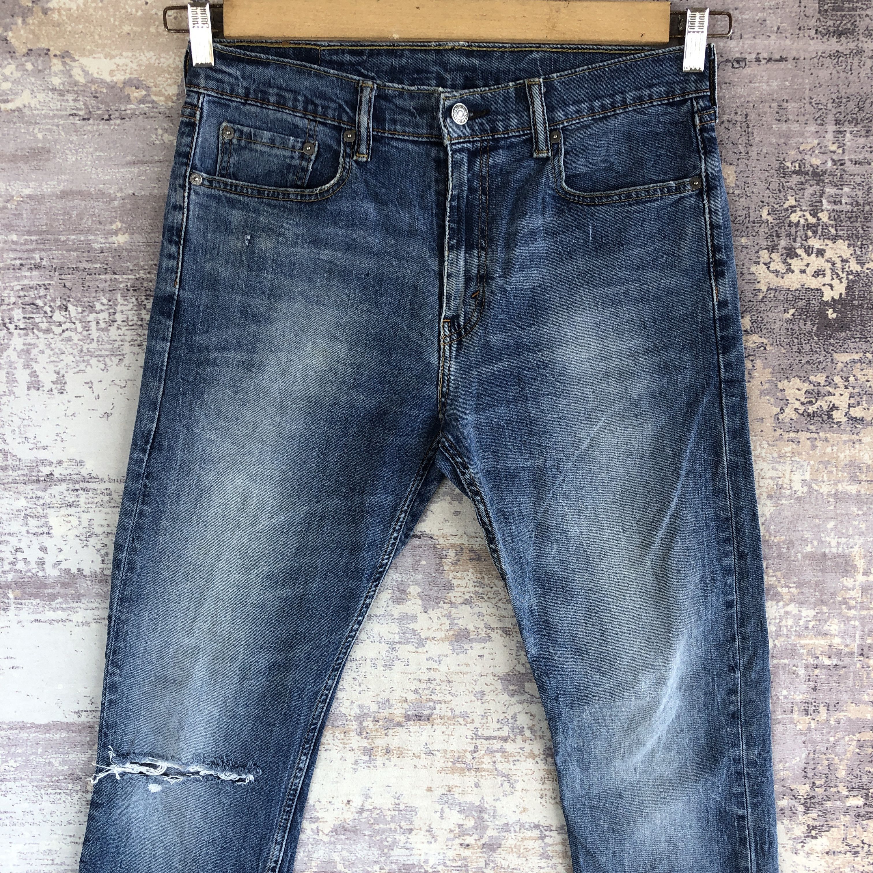 Levi's Vintage Levis Distressed Jeans Levi's 507 Denim Skinny Pants Size US 32 / EU 48 - 3 Thumbnail