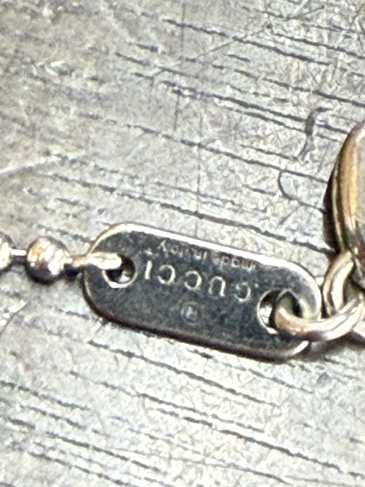Gucci 925 Gucci Heart Boule Silver Station Necklace Size ONE SIZE - 6 Thumbnail