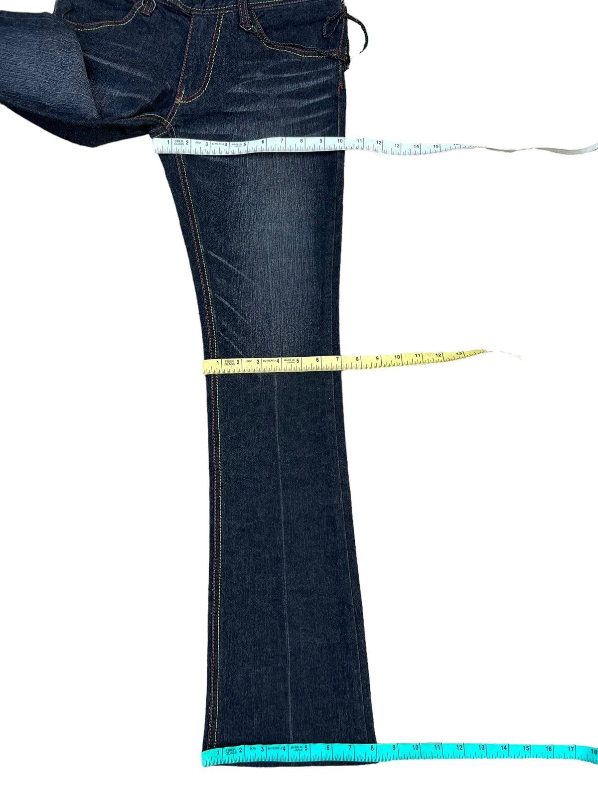 Schlussel Schlussel Japan Black Denim Flare Jeans Size US 29 - 5 Thumbnail