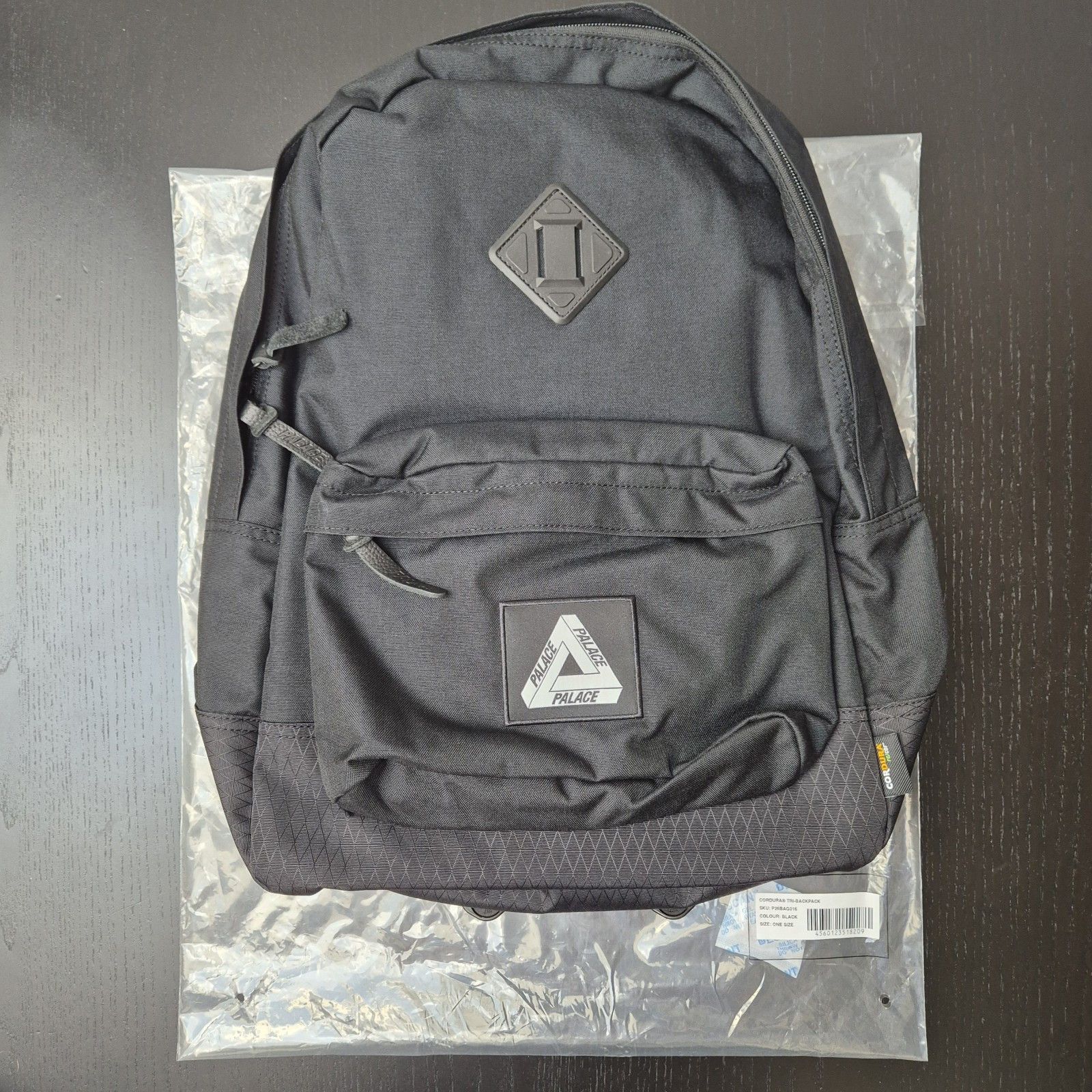 Palace Palace Cordura Double Diamond Backpack Black | Grailed
