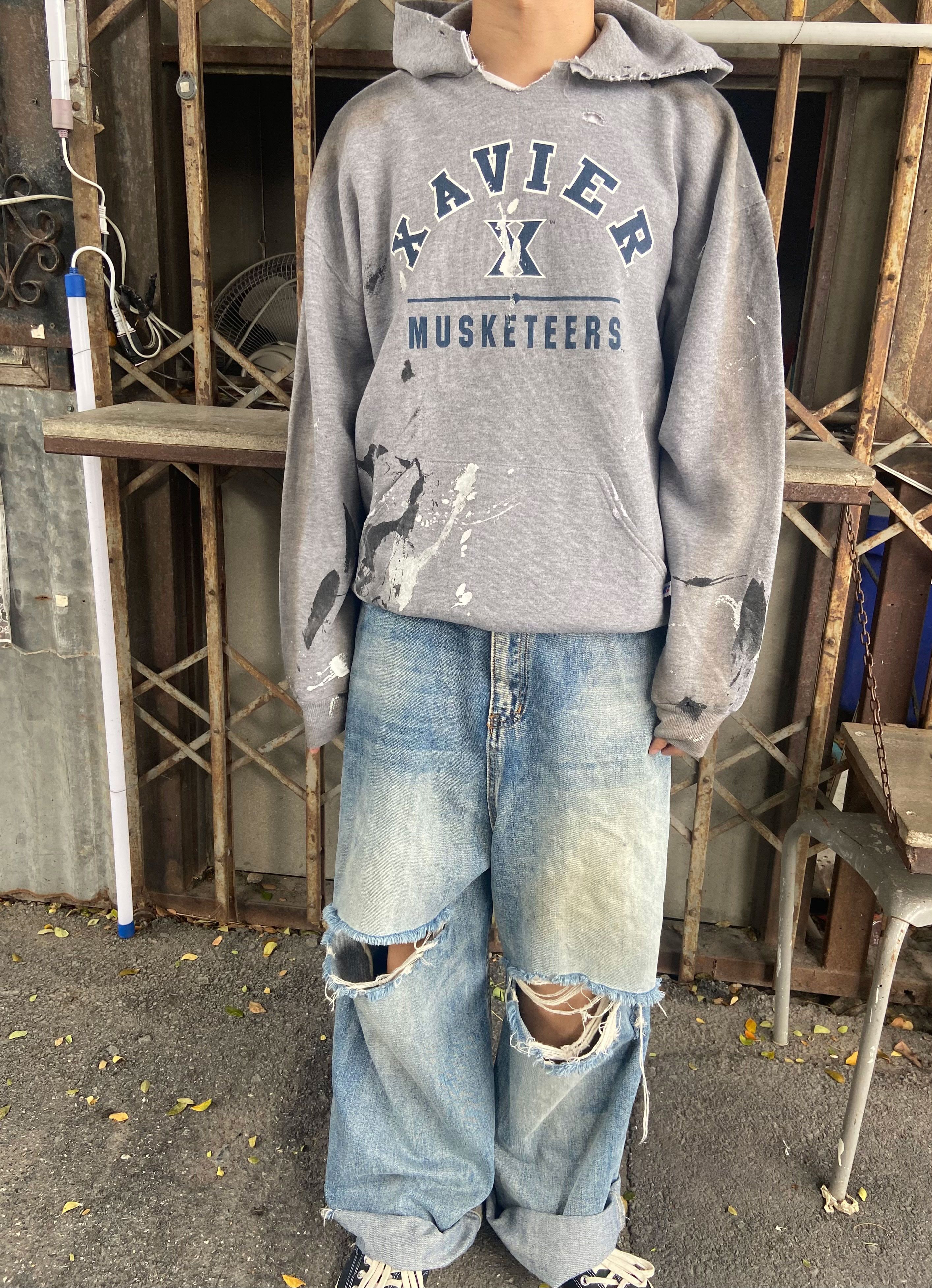 Vintage Vintage "xavier" Russell Athletic Hoodie Size US L / EU 52-54 / 3 - 8 Thumbnail